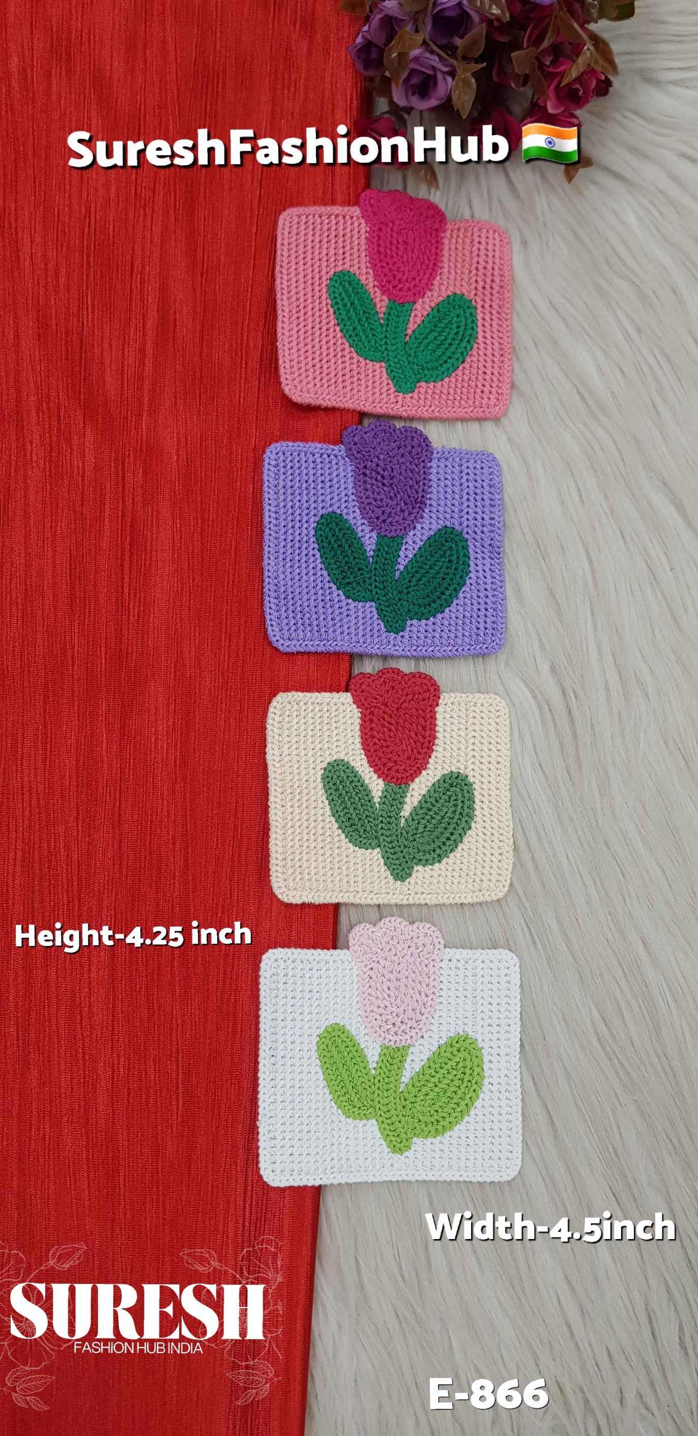 Elegant Bloom Embroidered Patch – White – E-866