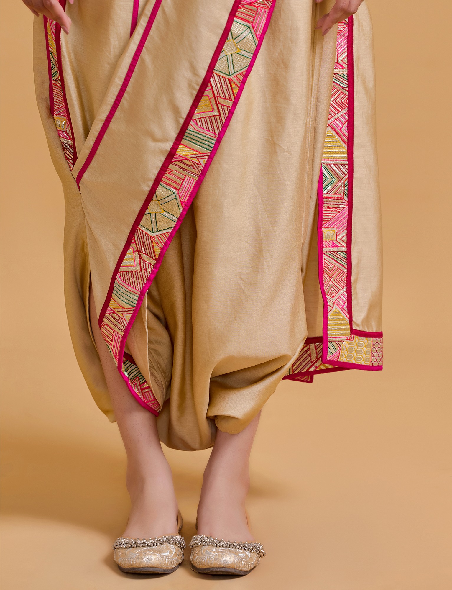 Mithai Beige Harem Saree