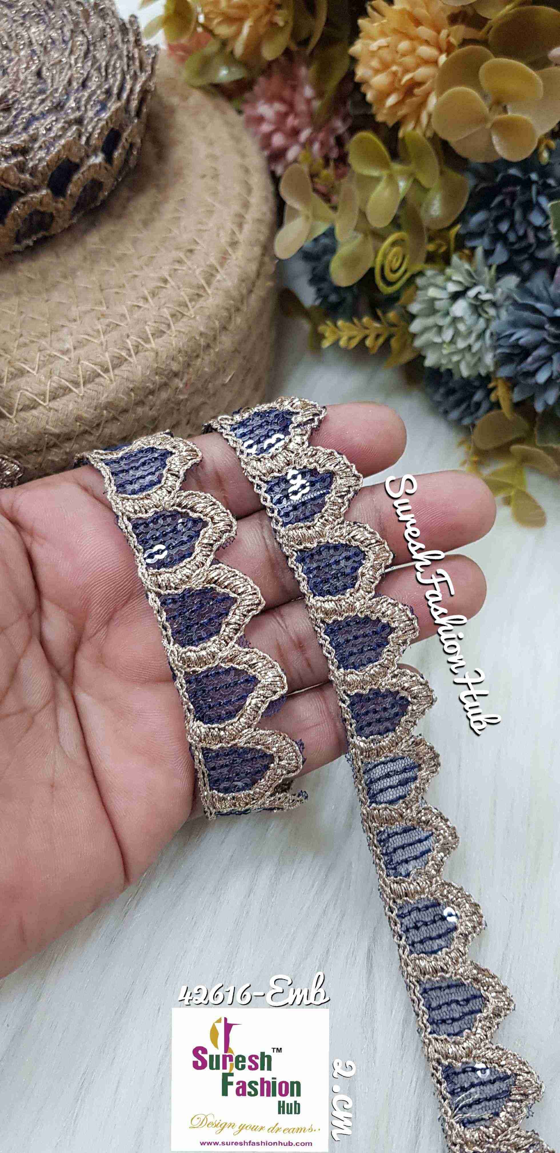 Drak Blue Leafy Bloom