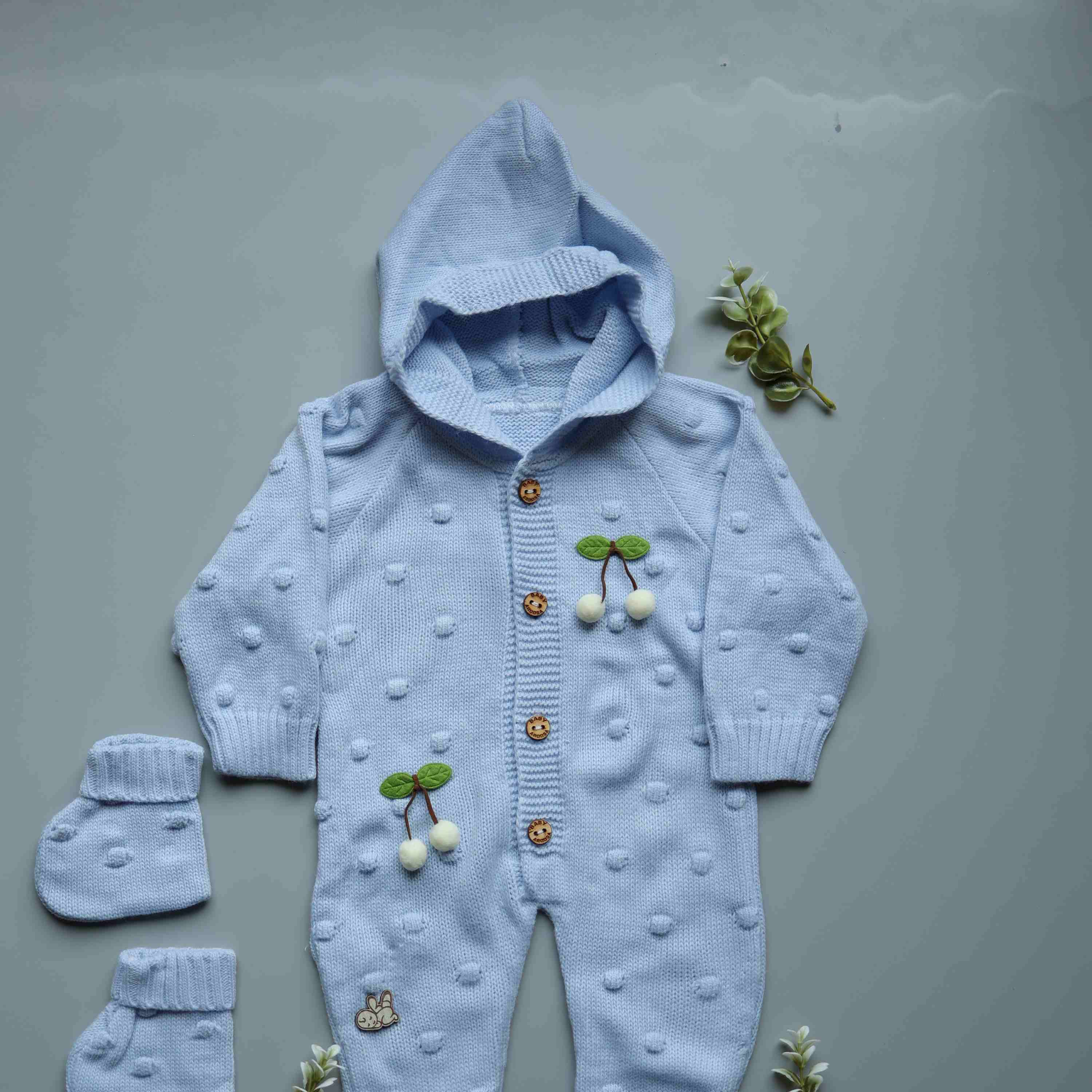 BlueBerry Cherry Knitted Winter Jumpsuit