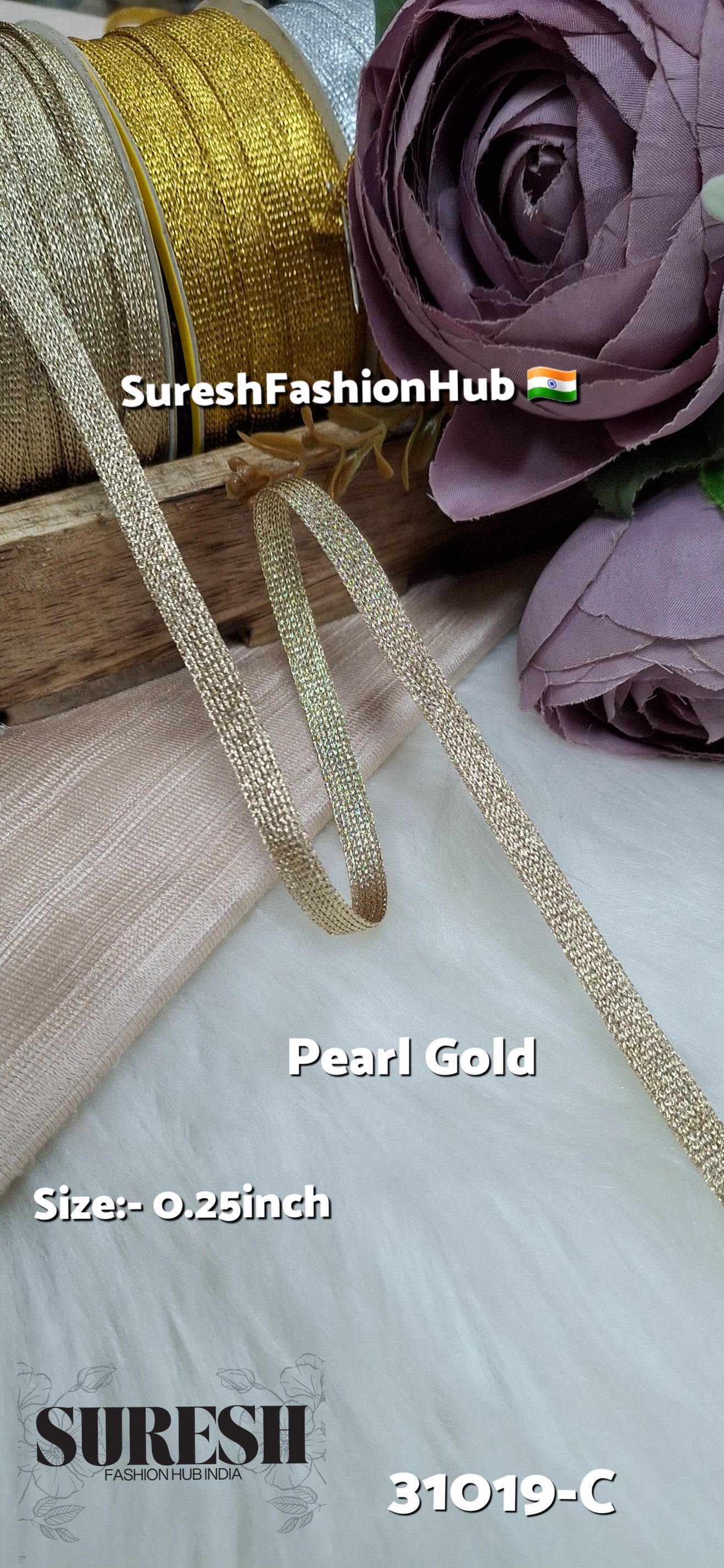 Pearl Slim Dori Jhalar Lace