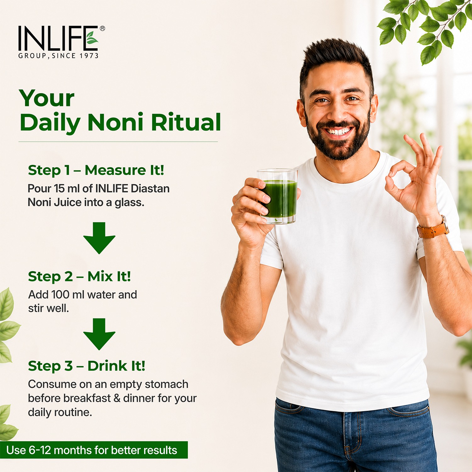 Inlife | Diastan Noni for Diabetic Care, Juice Concentrate, Gymnema Sylvestre, Fenugreek, Karela, Jamun and other powerful herbs | 1 Litre