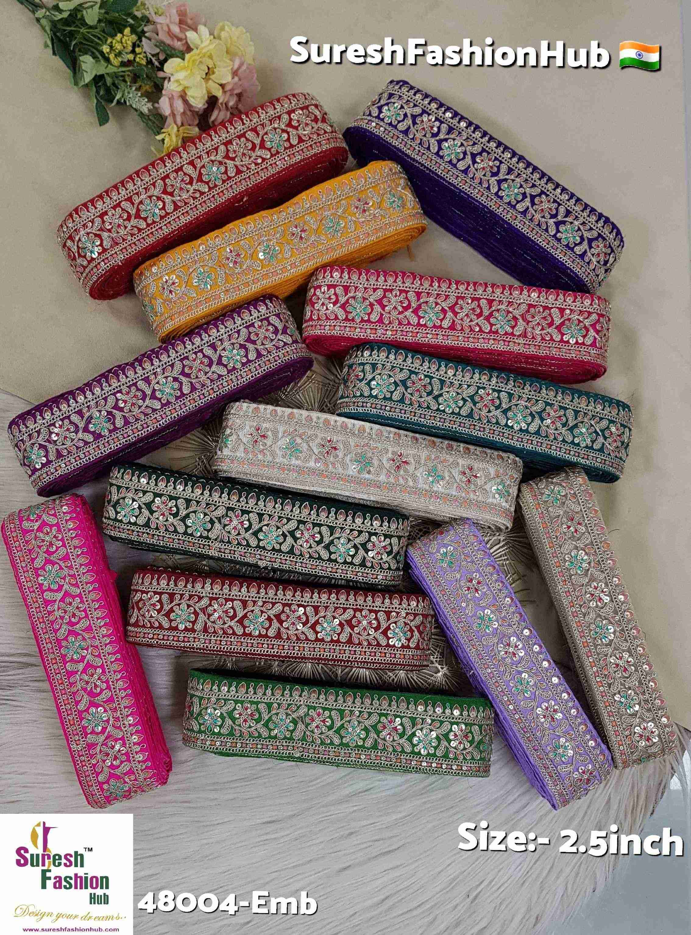 Green Sabya Garden Floral Embroidery Lace
