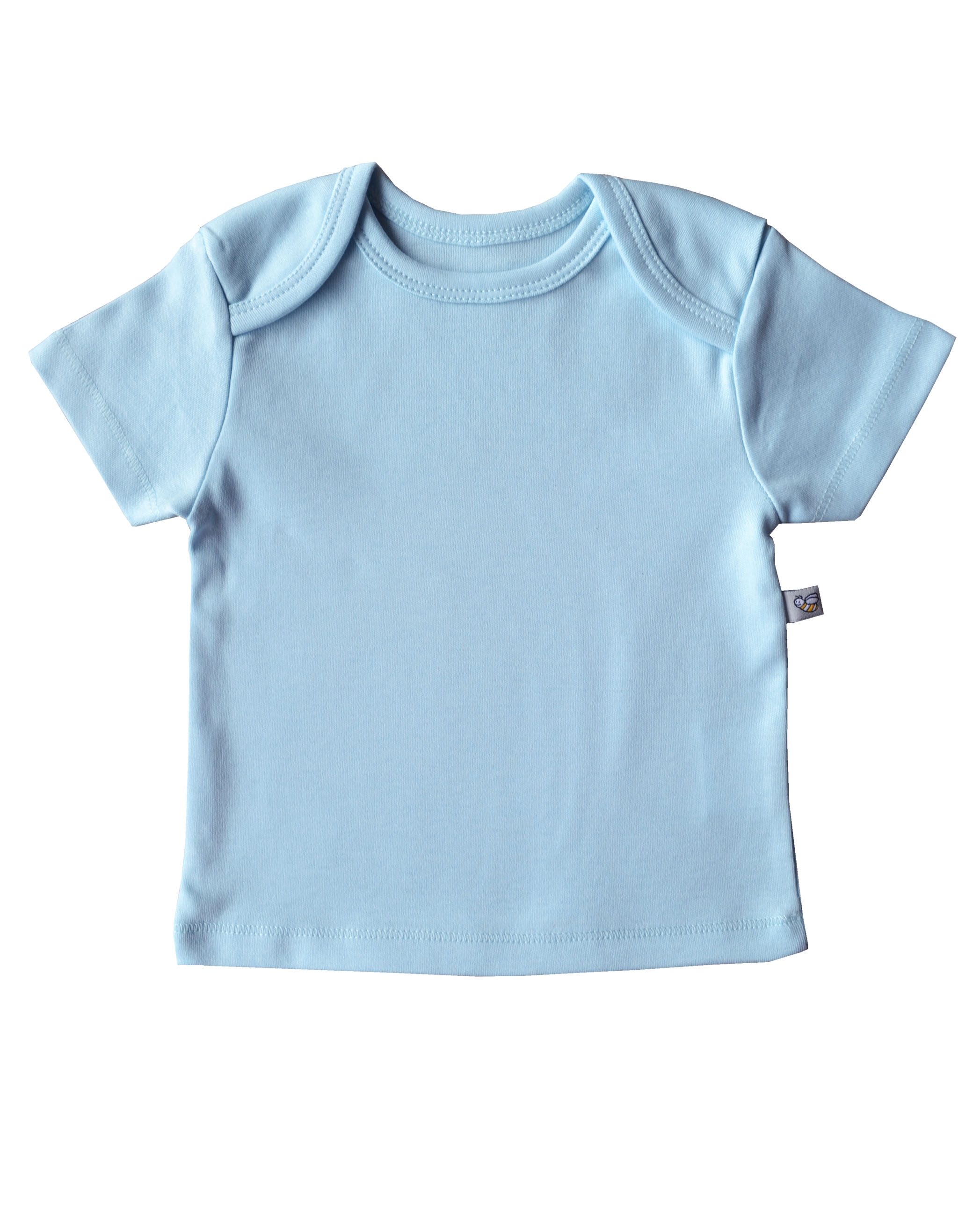 Babeez | Blue Short Sleeve Top (100% Cotton Interlock Biowash) undefined