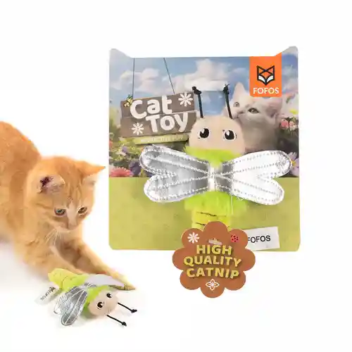 Barkbutler Fofos Dragonfly Catnip Toy for Cats