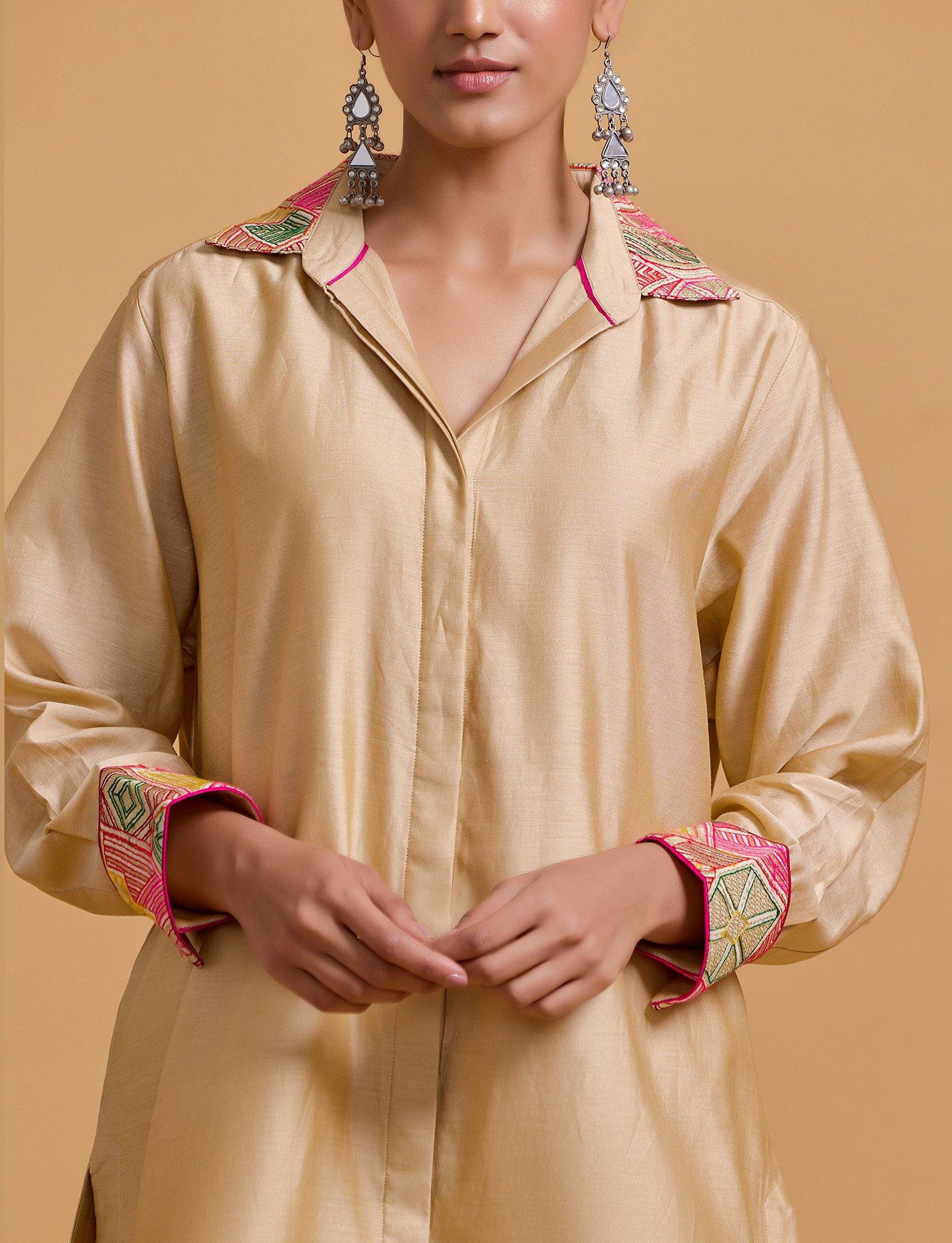 Mithai Beige Shirt Set