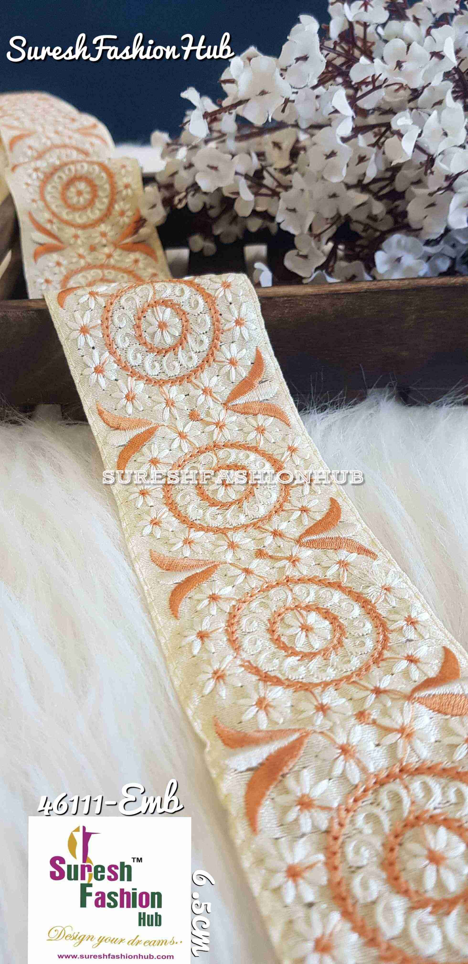 Creative Thread Works Phone Base Embroidered Trim