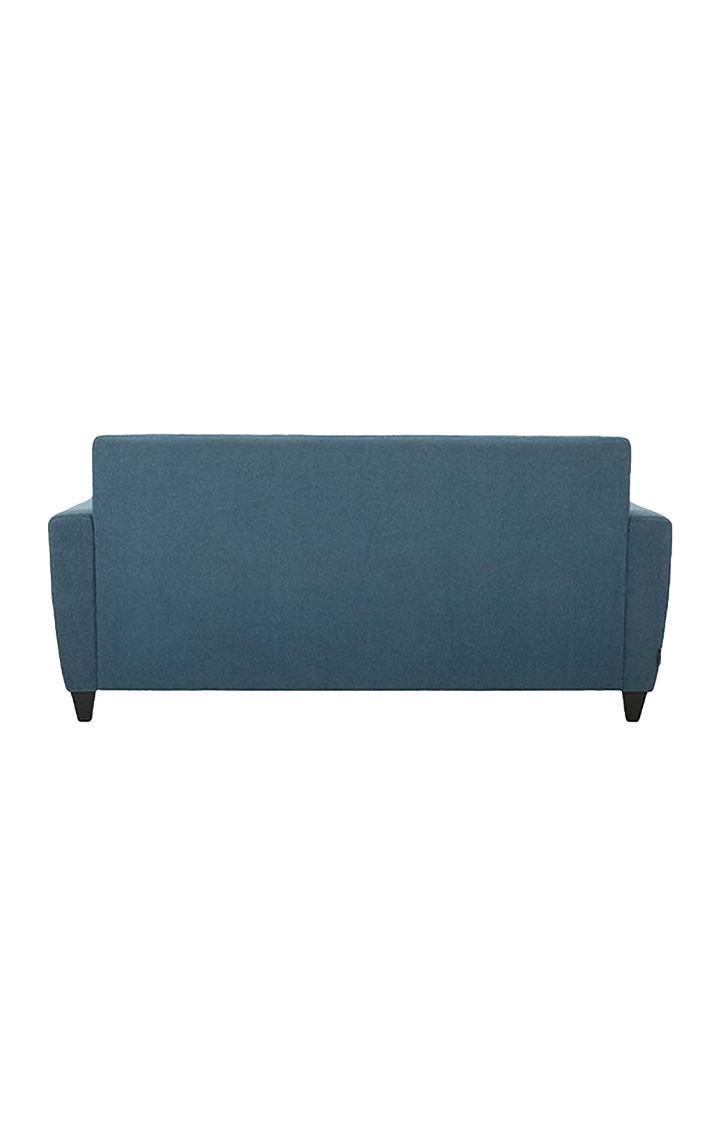 neudot Elegance Sofa for Living Room |3 Persons Sofa|Premium Fabric with Cushioned Armrest | Neem Wood Frame|3 Seater in - Blue