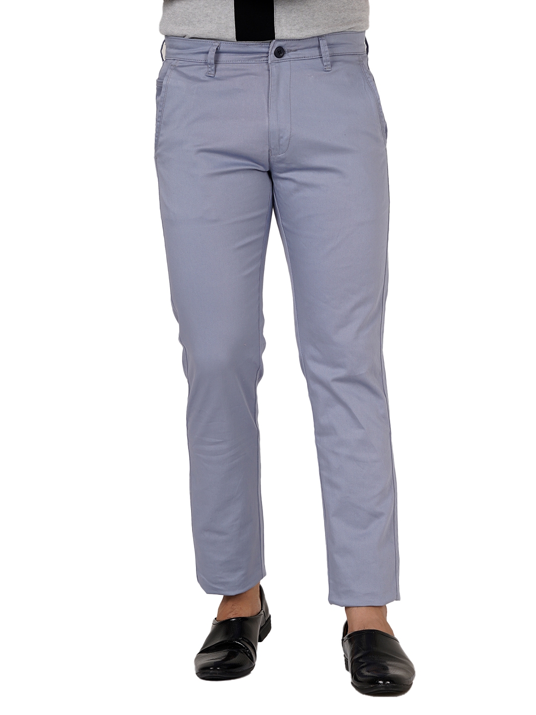D'cot by Donear | D'cot by Donear Men's Blue Cotton Trousers 0