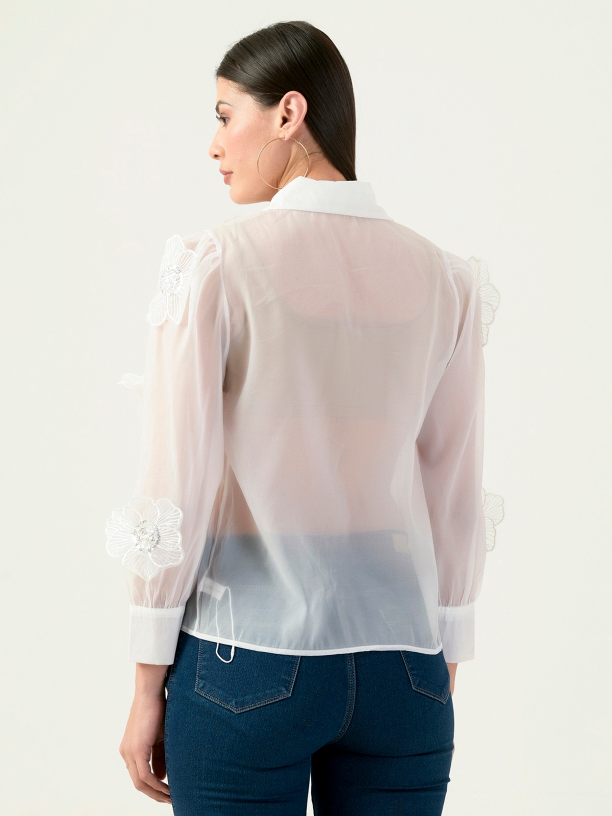 Albion Women Smart Premium White Casual Shirt