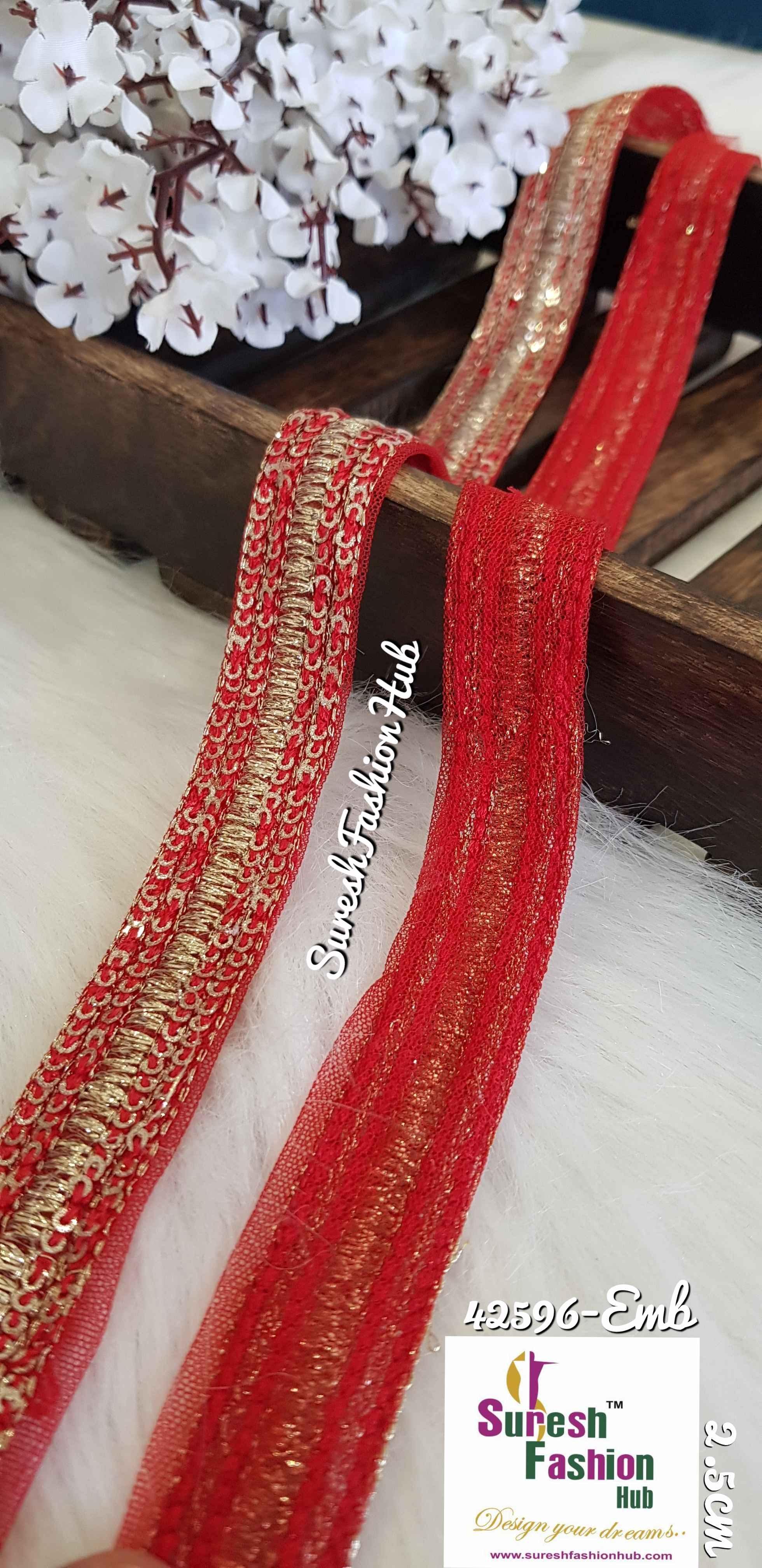 Classic Red Royal Bridal trim