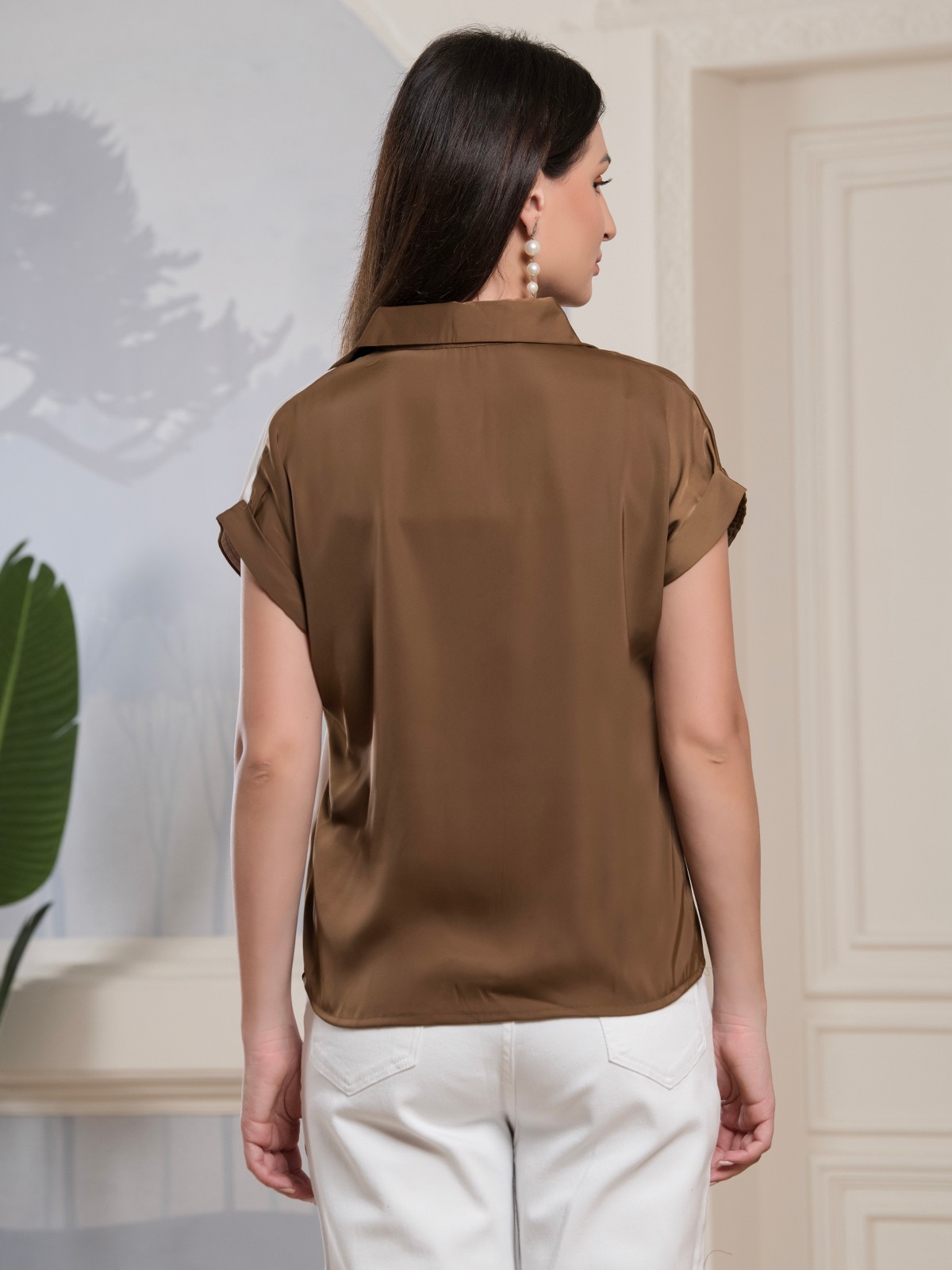 ALBION SMART LADIES BROWN TOP