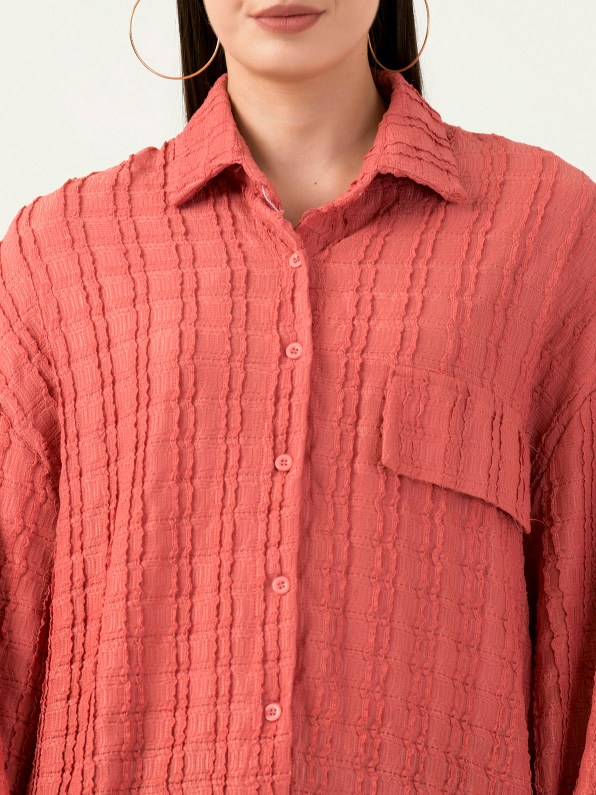 Albion Women Smart Premium Pink Casual Shirt