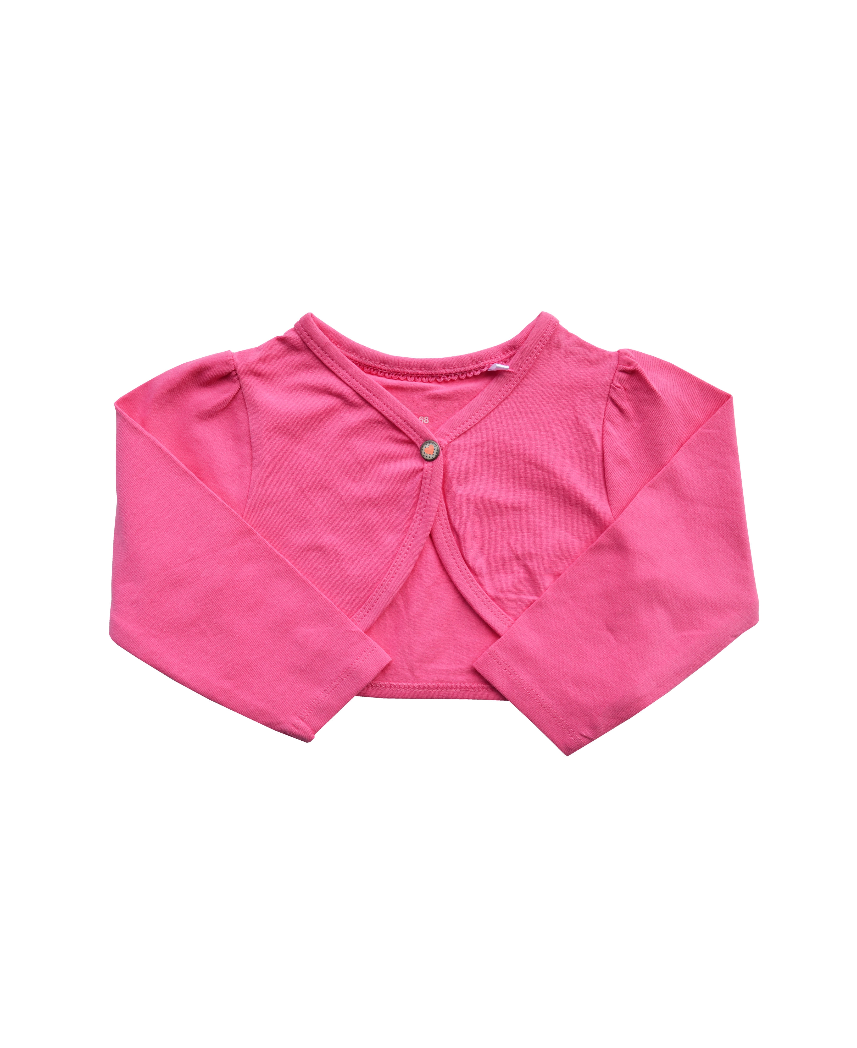 Girls Pink Bolero (95% Cotton 5%Elasthan)