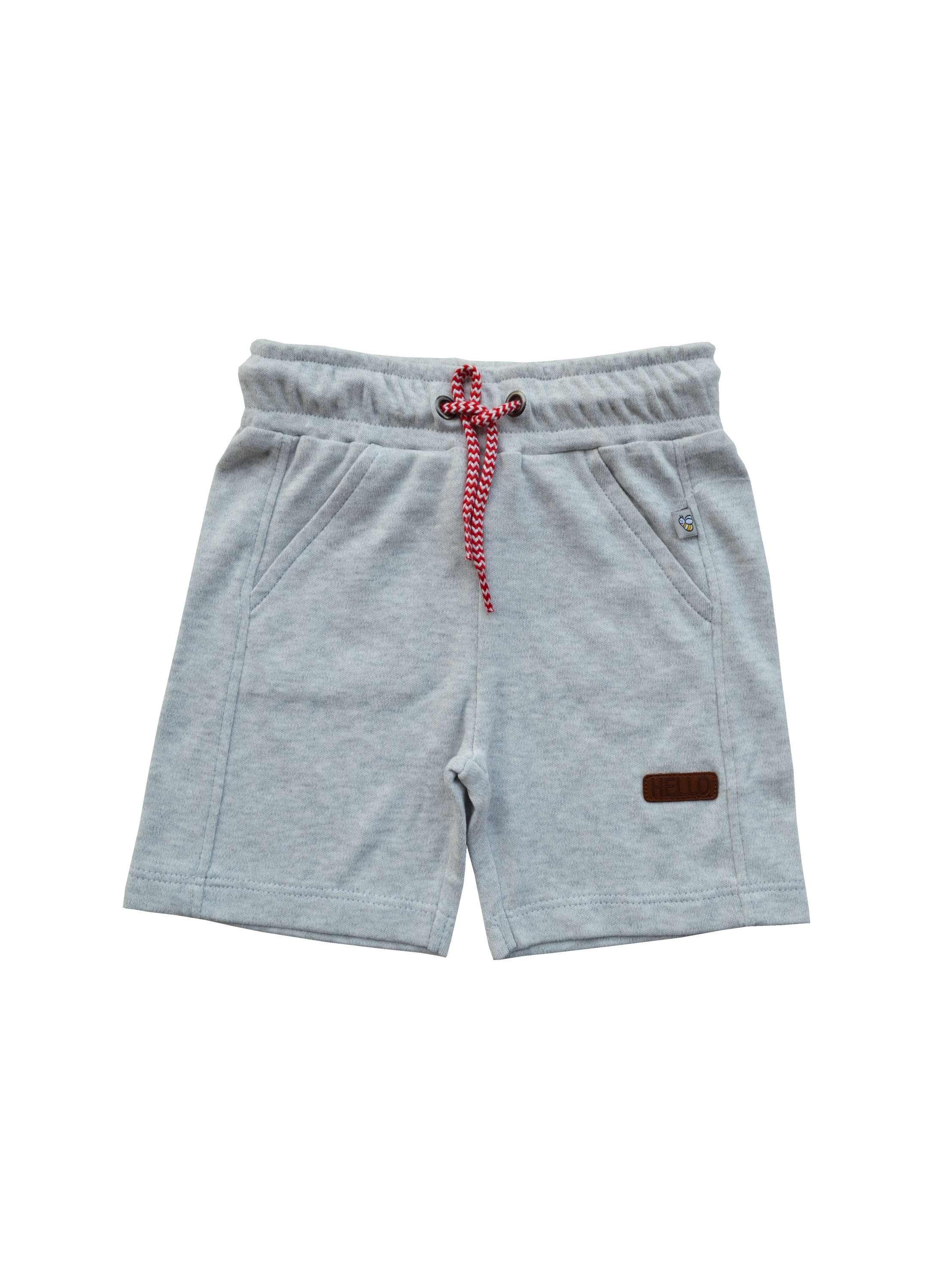 Babeez | Grey Melange Shorts (100% Cotton Interlock Biowash) undefined