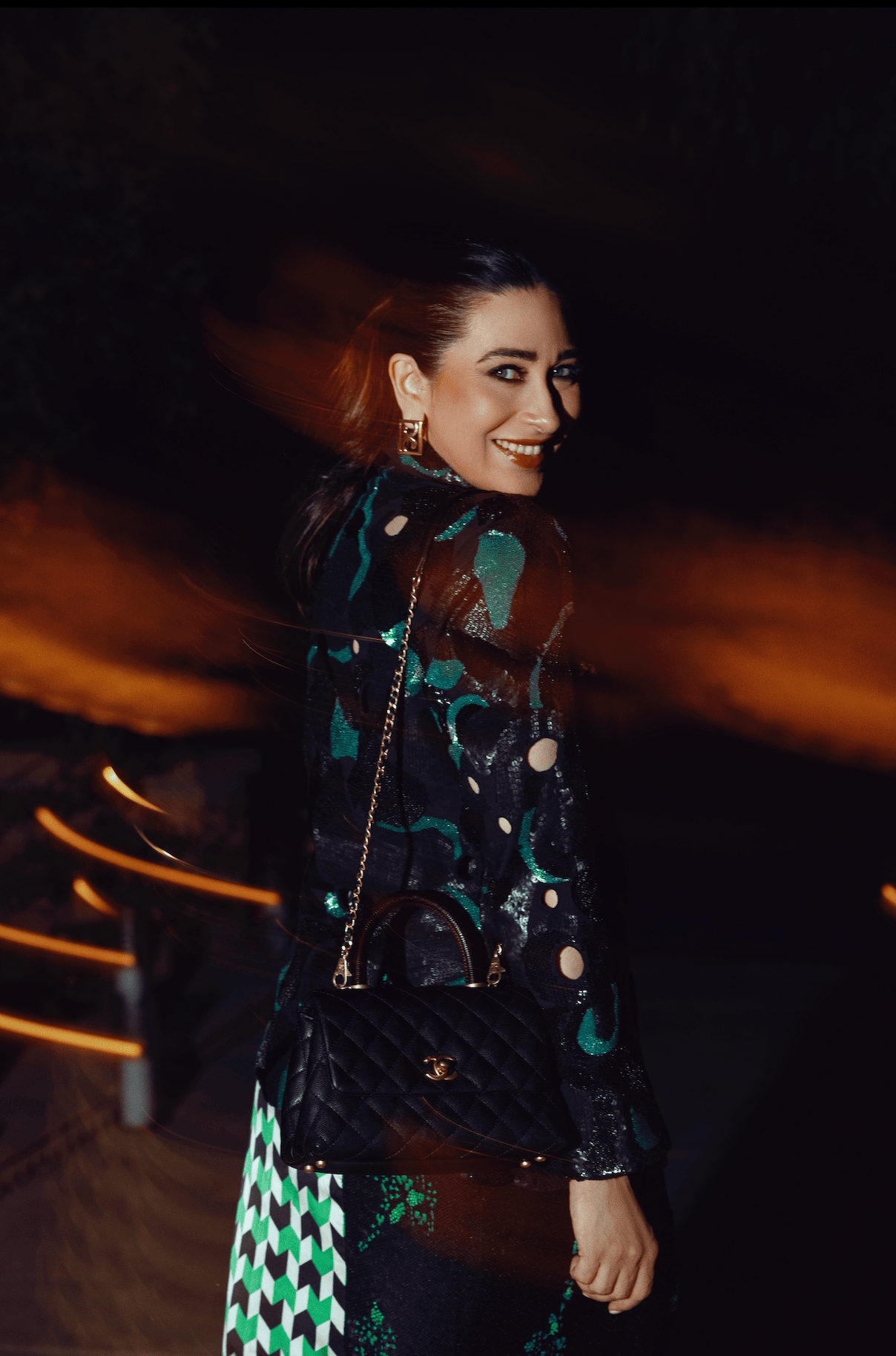 SEQUIN CUTOUT BLAZER