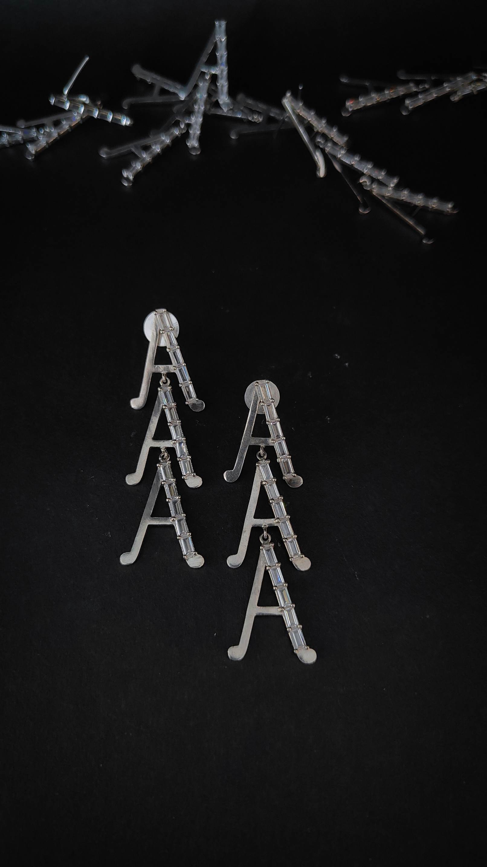 Smoked Triple Ace Delight Earrings