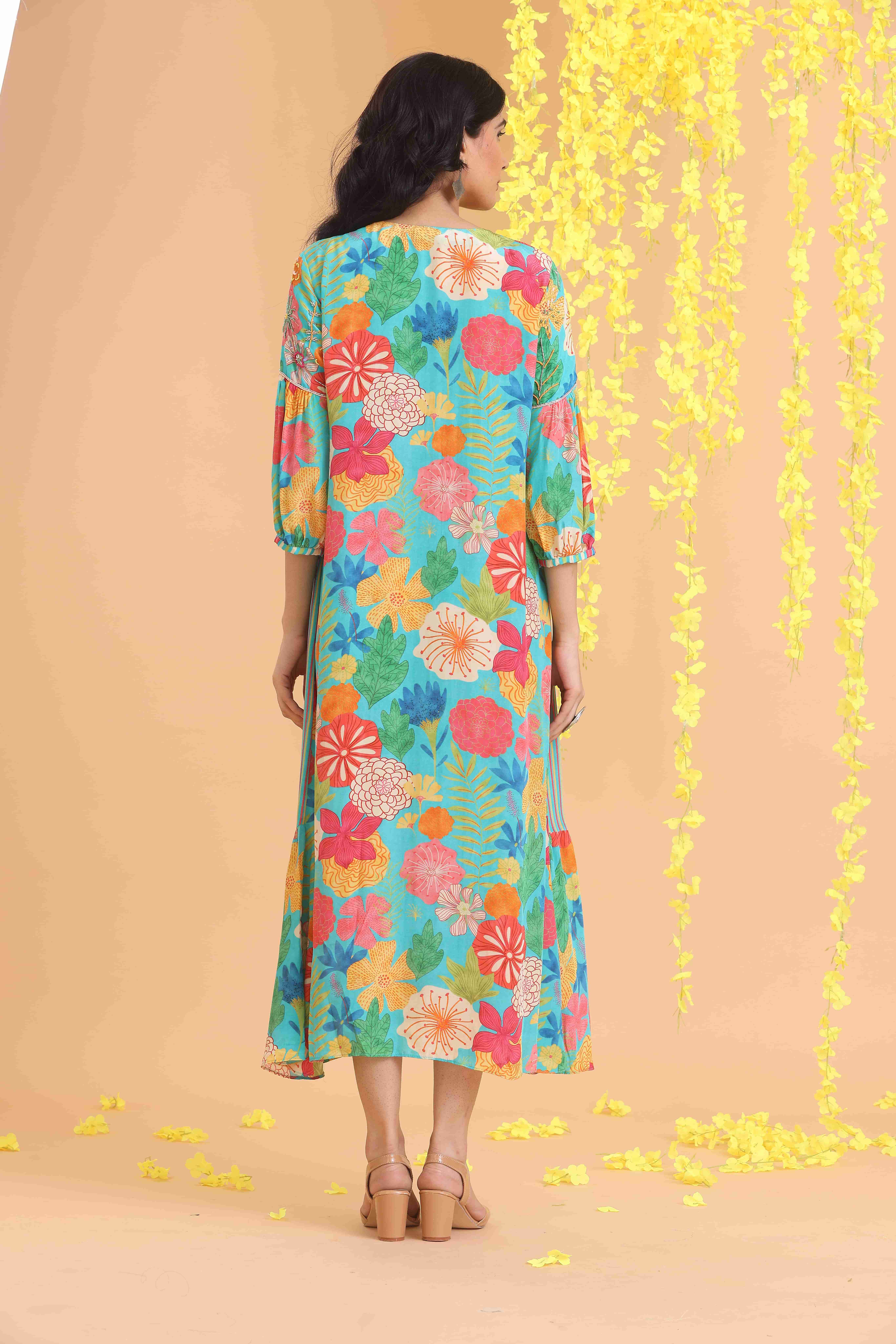 Print Panel Dress