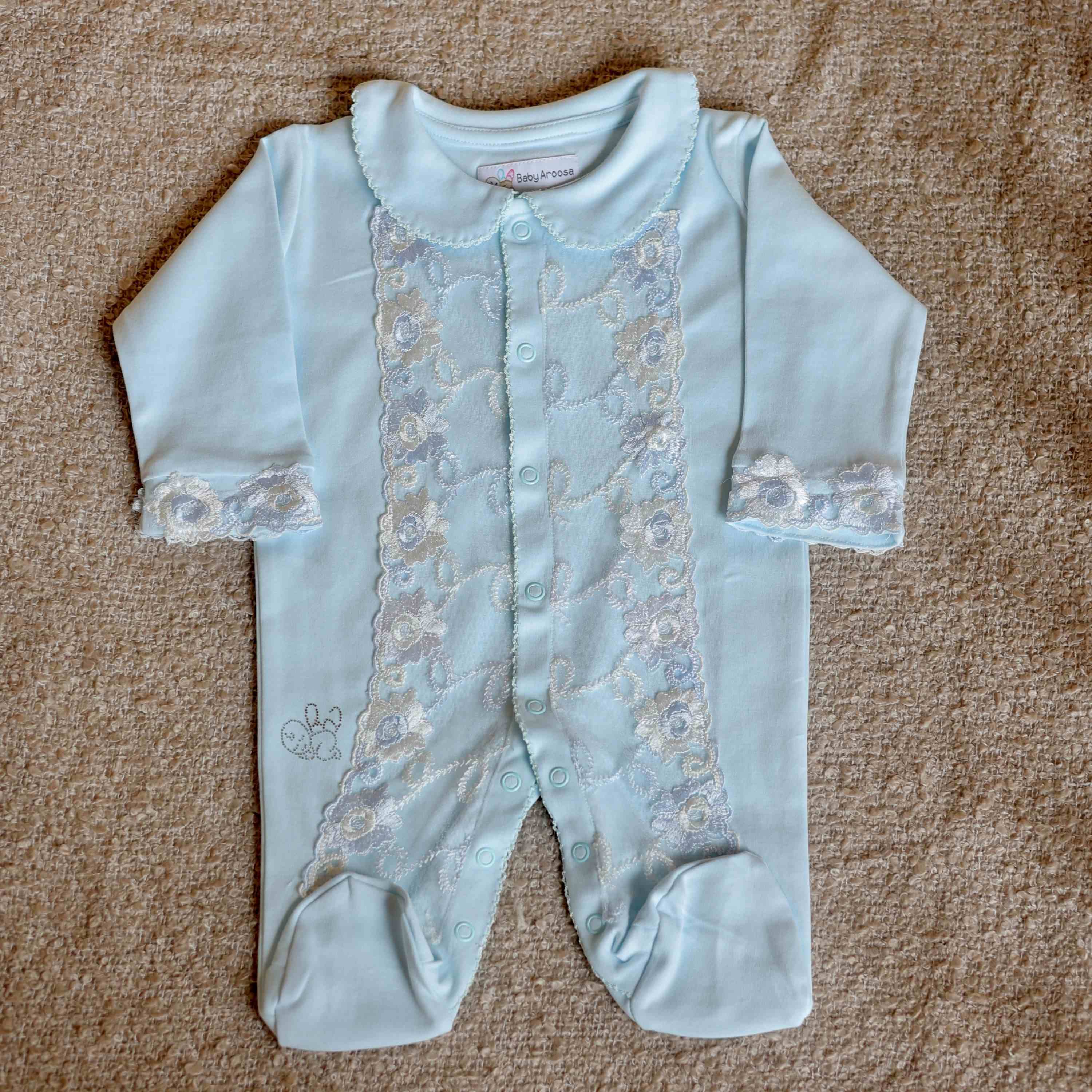 Ocean Breeze Lace Romper Set