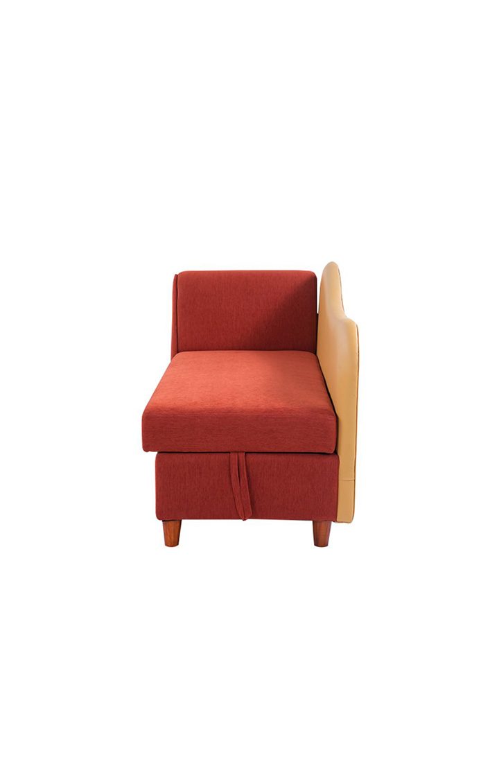 Viva Storage LHS Chaise Lounger Rusty Cider Orange Colour