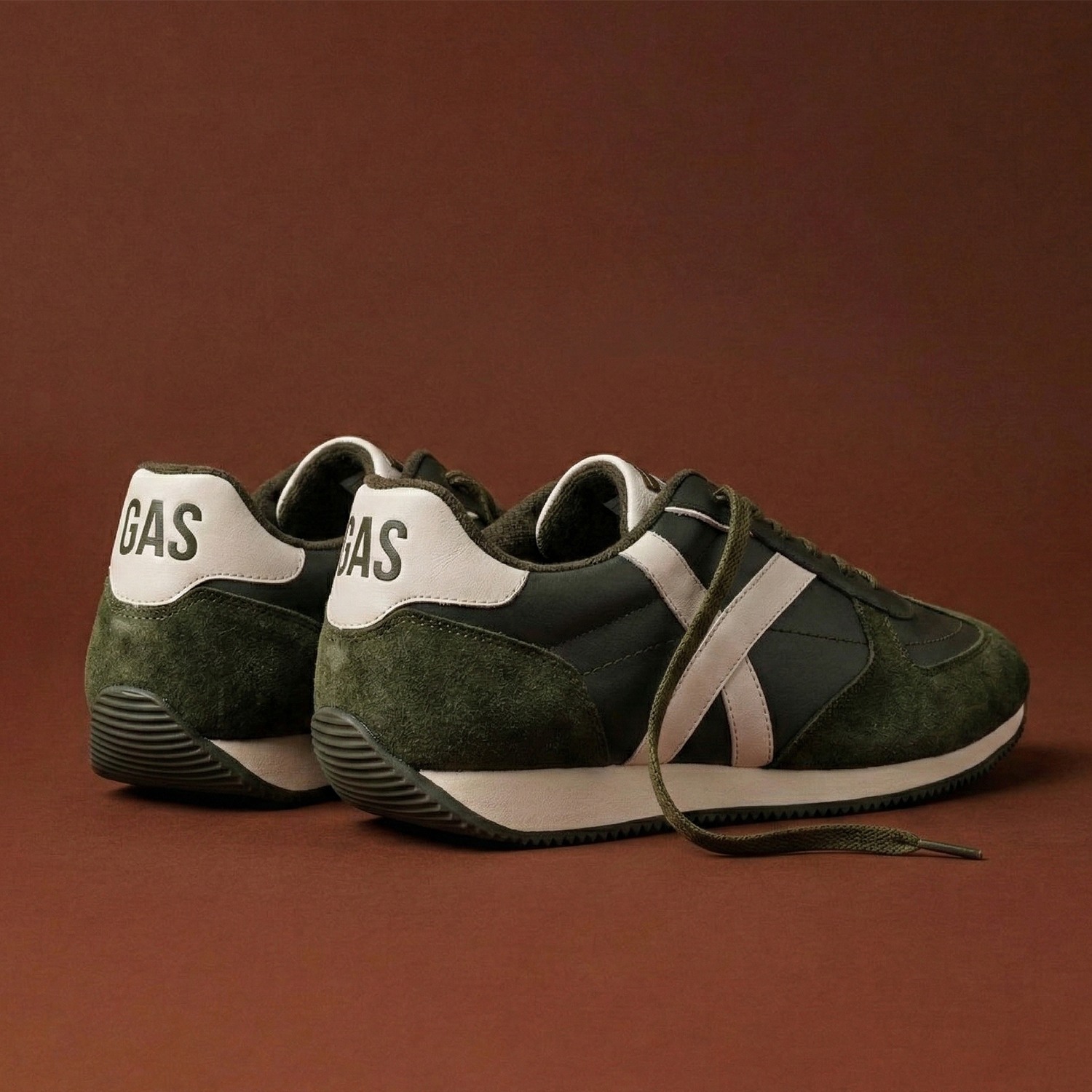 GAS Men SkyLiner Olive Sneakers