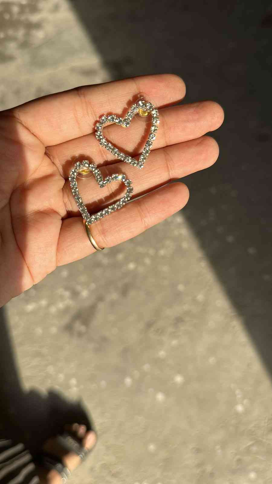 SWEETHEART SILVER SMALL EARRINGS