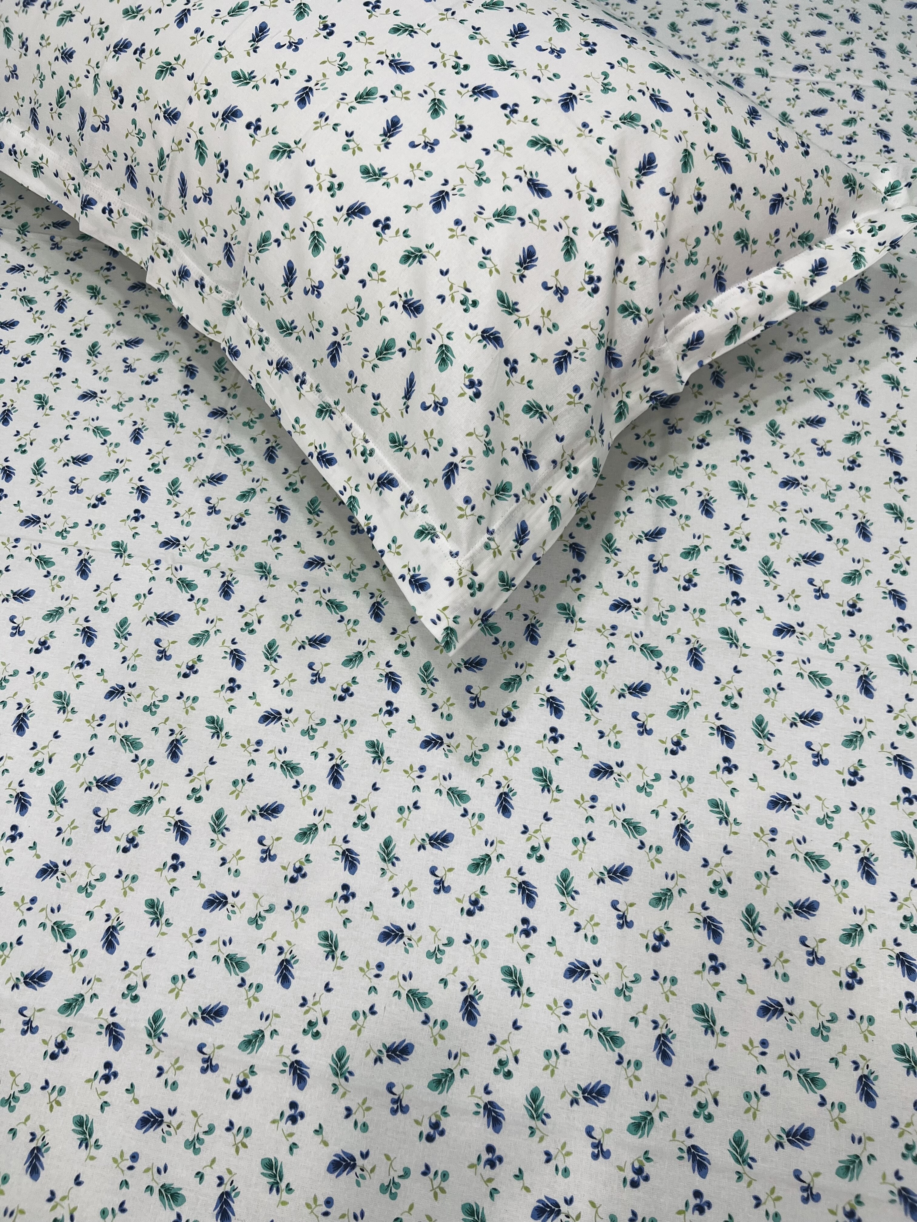 Boria Bistar | Boria Bistar Pure Cotton Printed Bedsheet with Pillow Cover|2