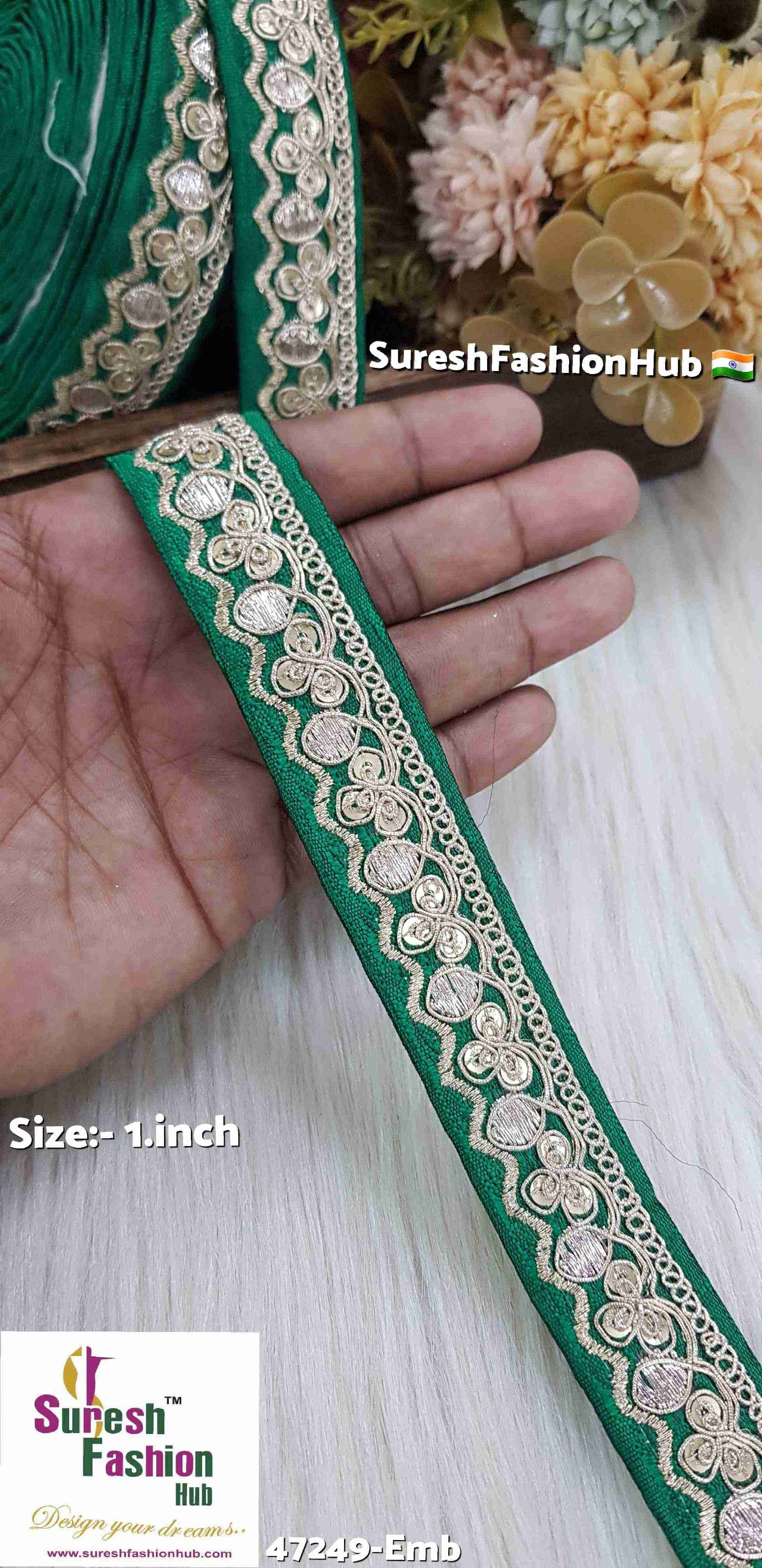 Floral Pearl Embroidery Lace