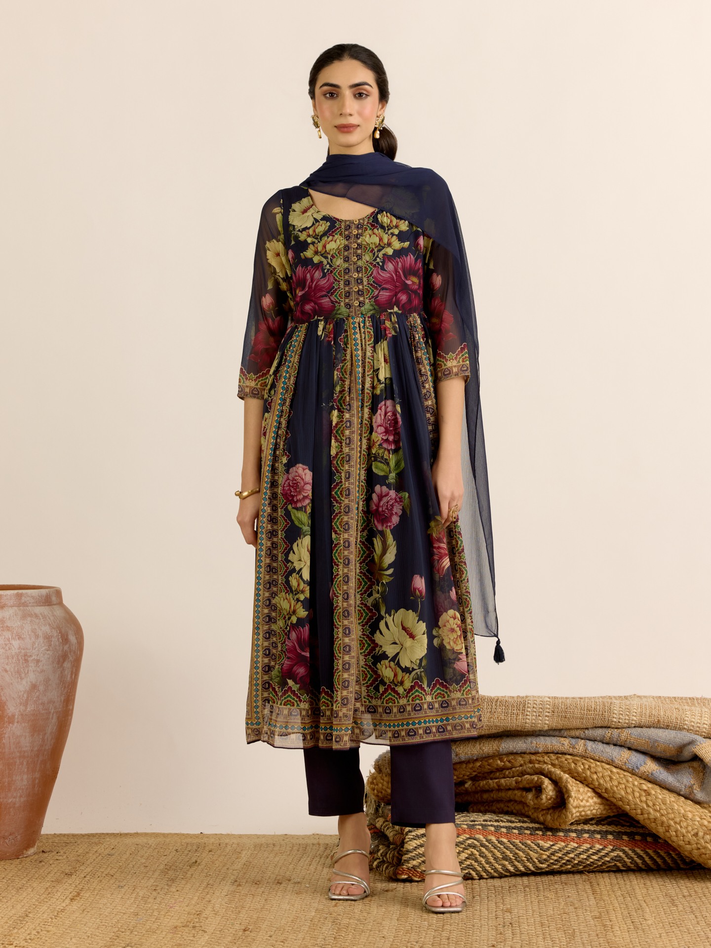 Navy Lyala Suit Set