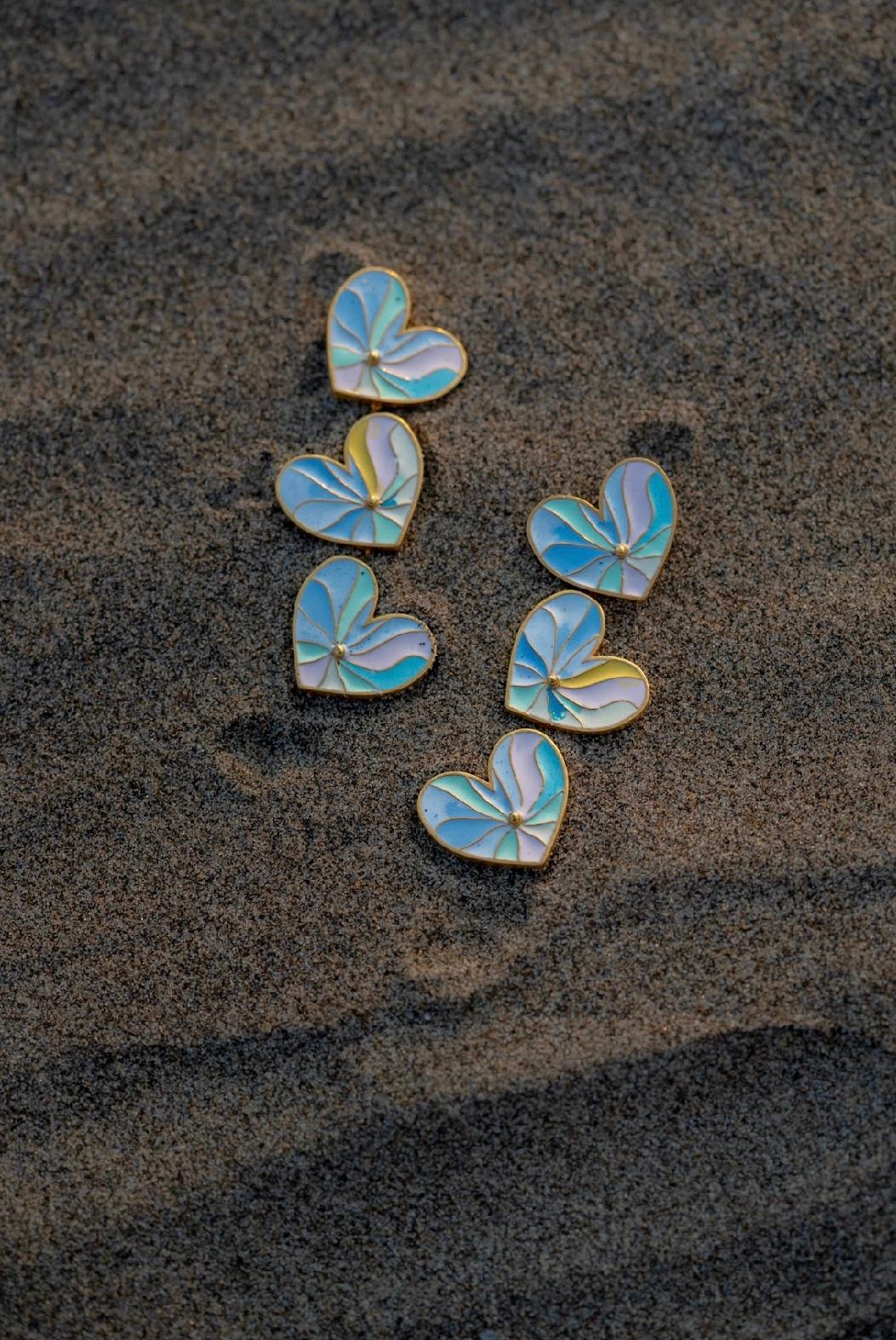 Sweet Heart Pastel Earrings