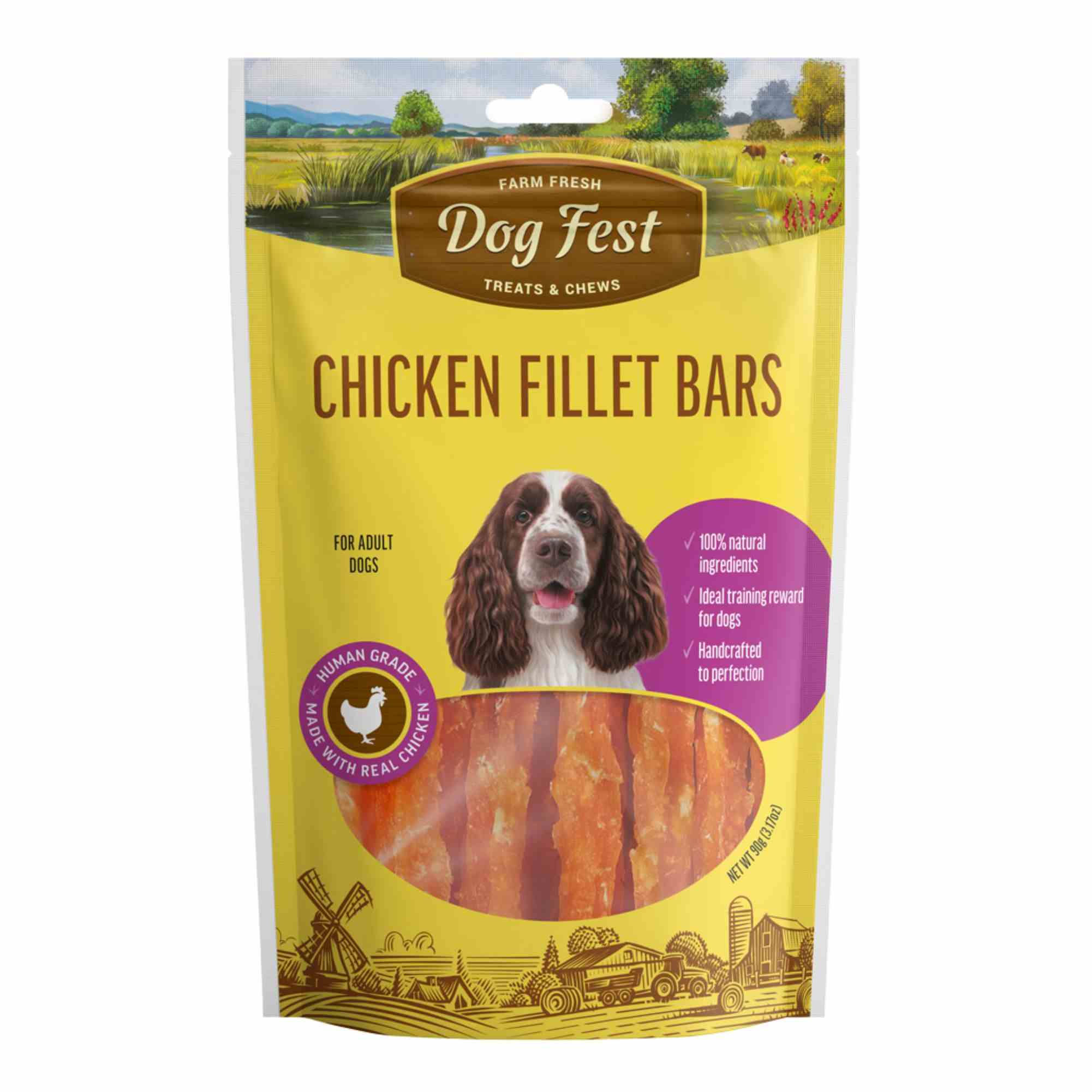 Dogfest Chicken Fillet Bar Dog Treats 90g