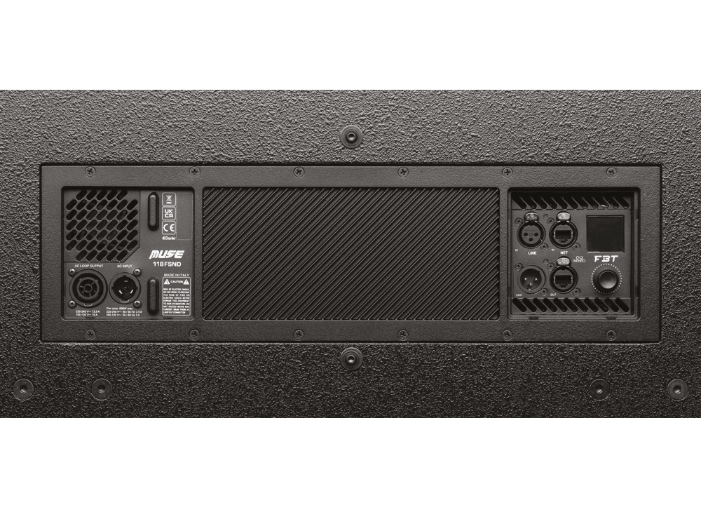 FBT MUSE 118FSND 18-inch 3200W Active Flyable Subwoofer with Dante 3