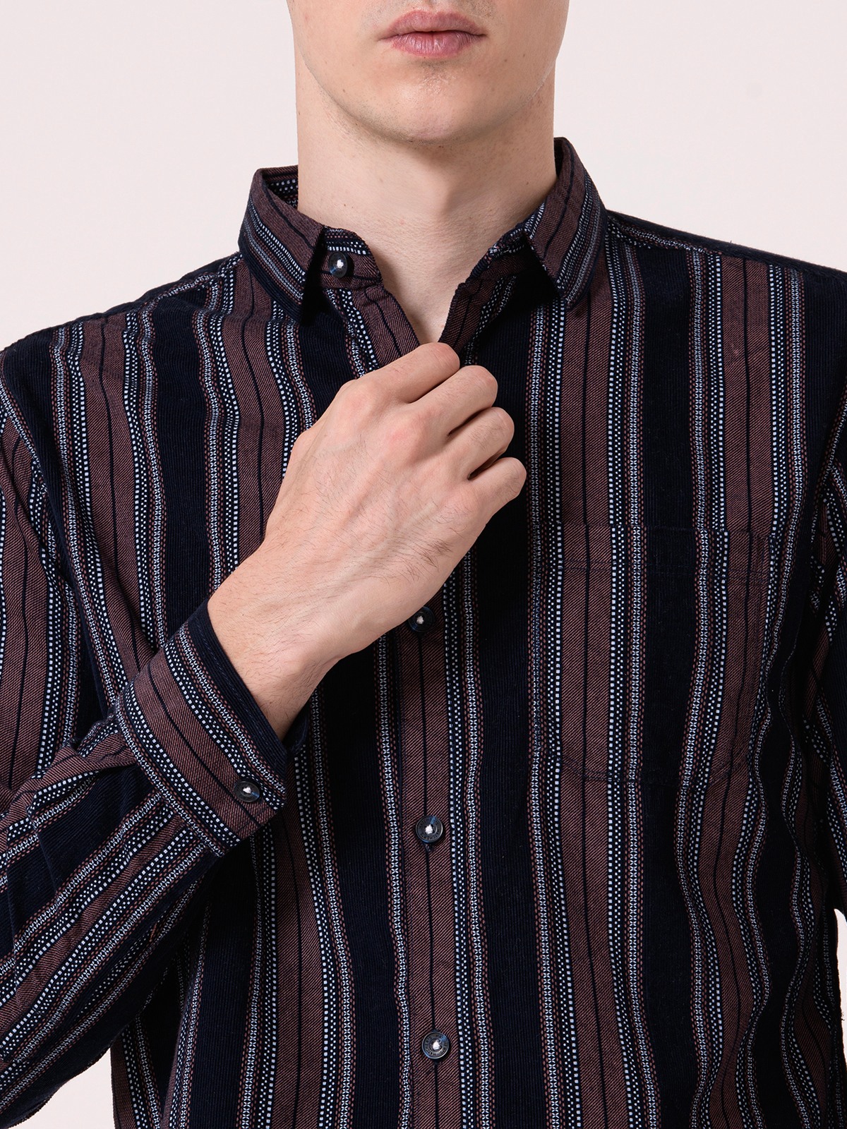 Albion Mens Orange Casual Shirt