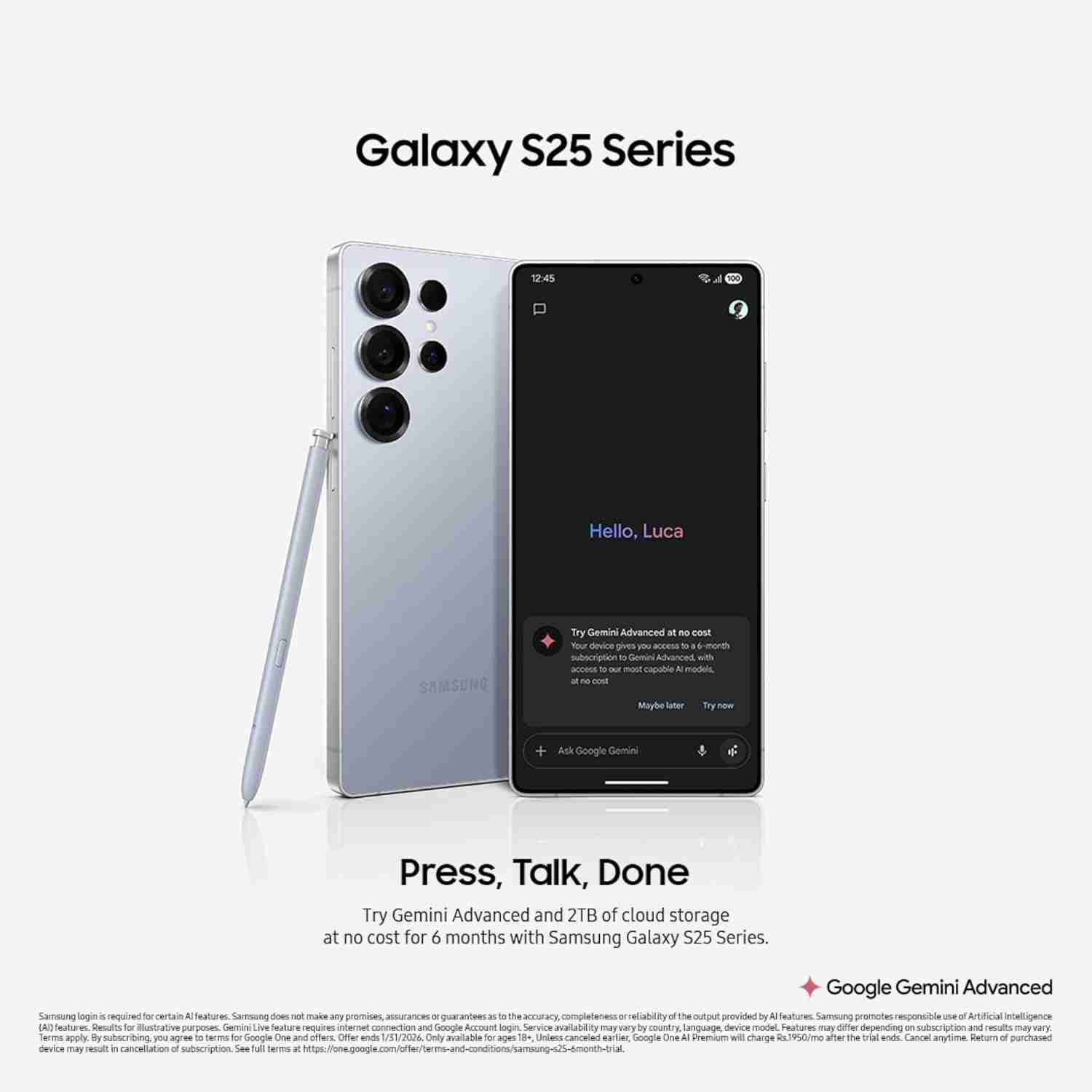Samsung Galaxy S25 Ultra 5G (12GB, 512 GB) Silverblue