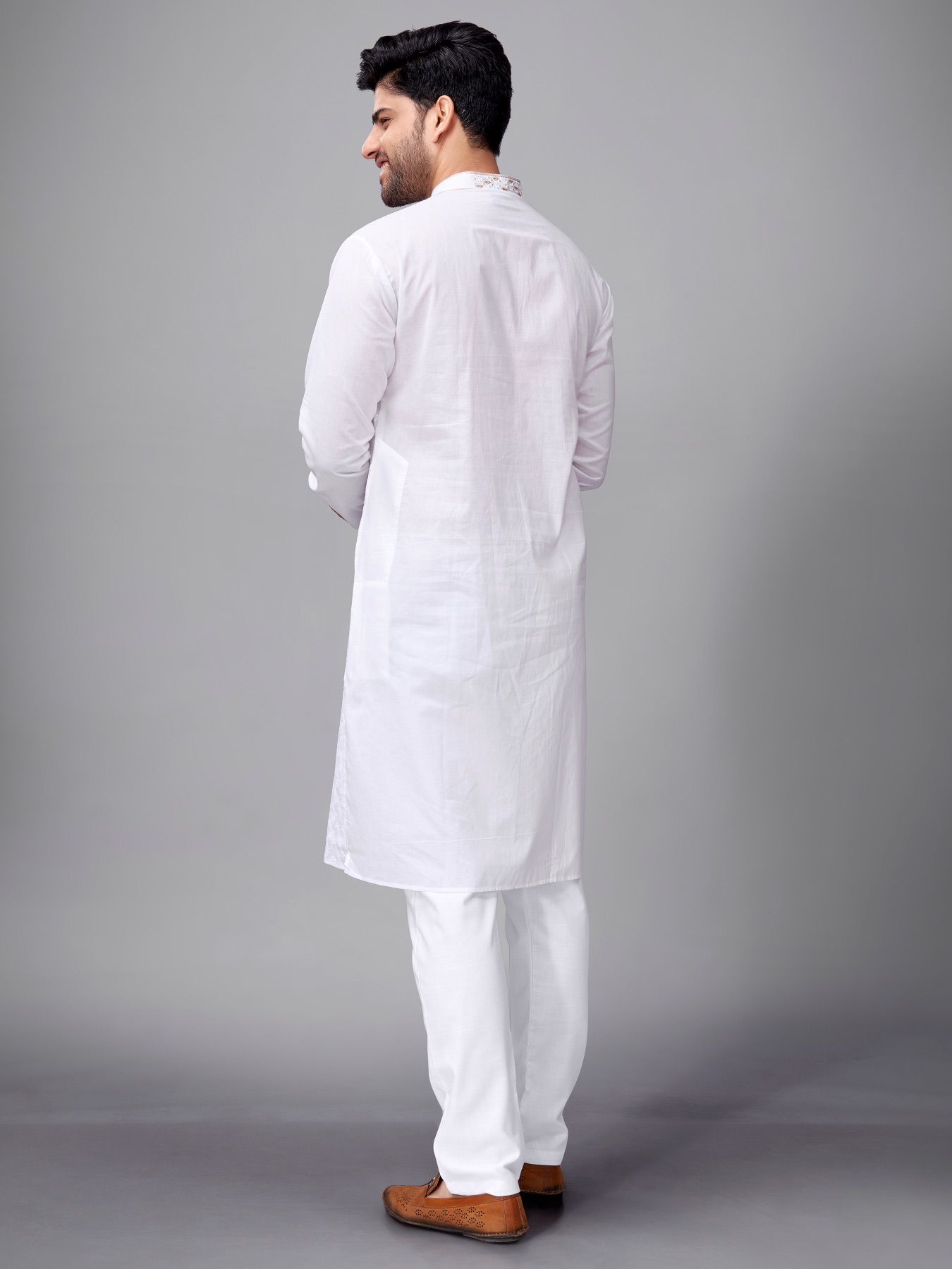 White Chikankari Kurta Set
