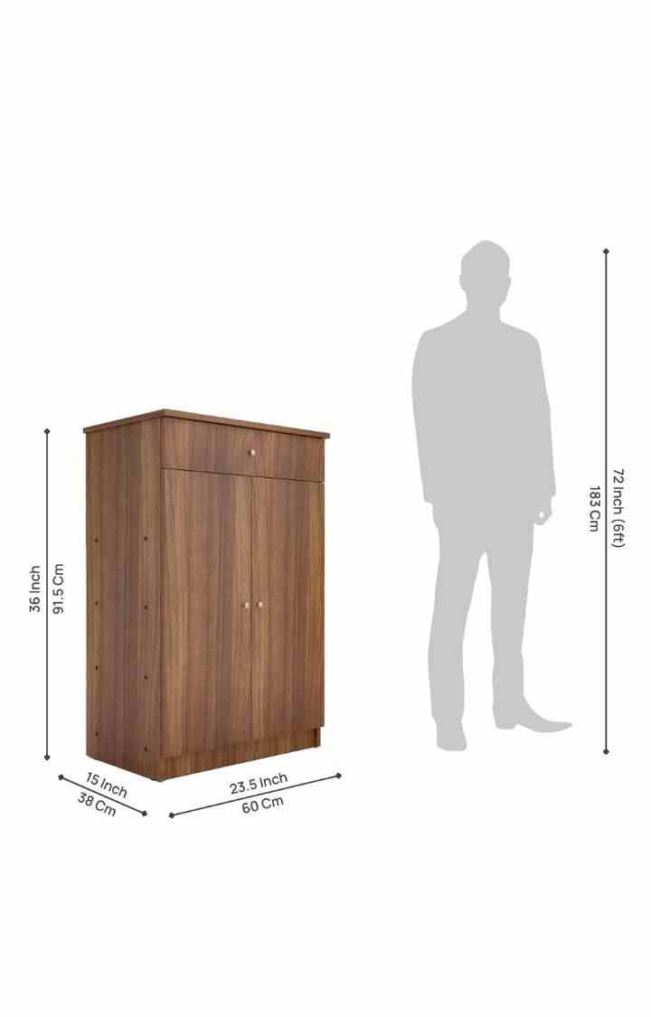 Eddie Shoe Rack | Wood Shoe Storage | Space Organizer | - Leon Teak