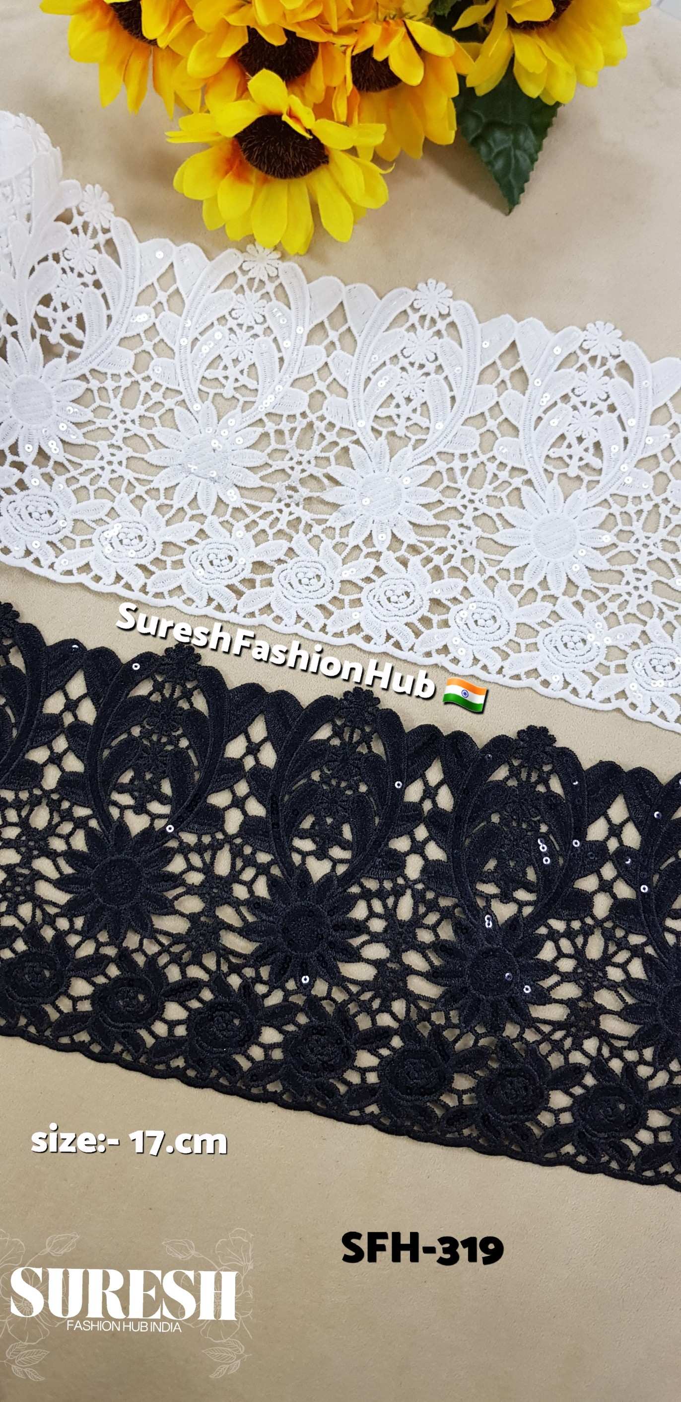 Imported GPO Cutwork Lace