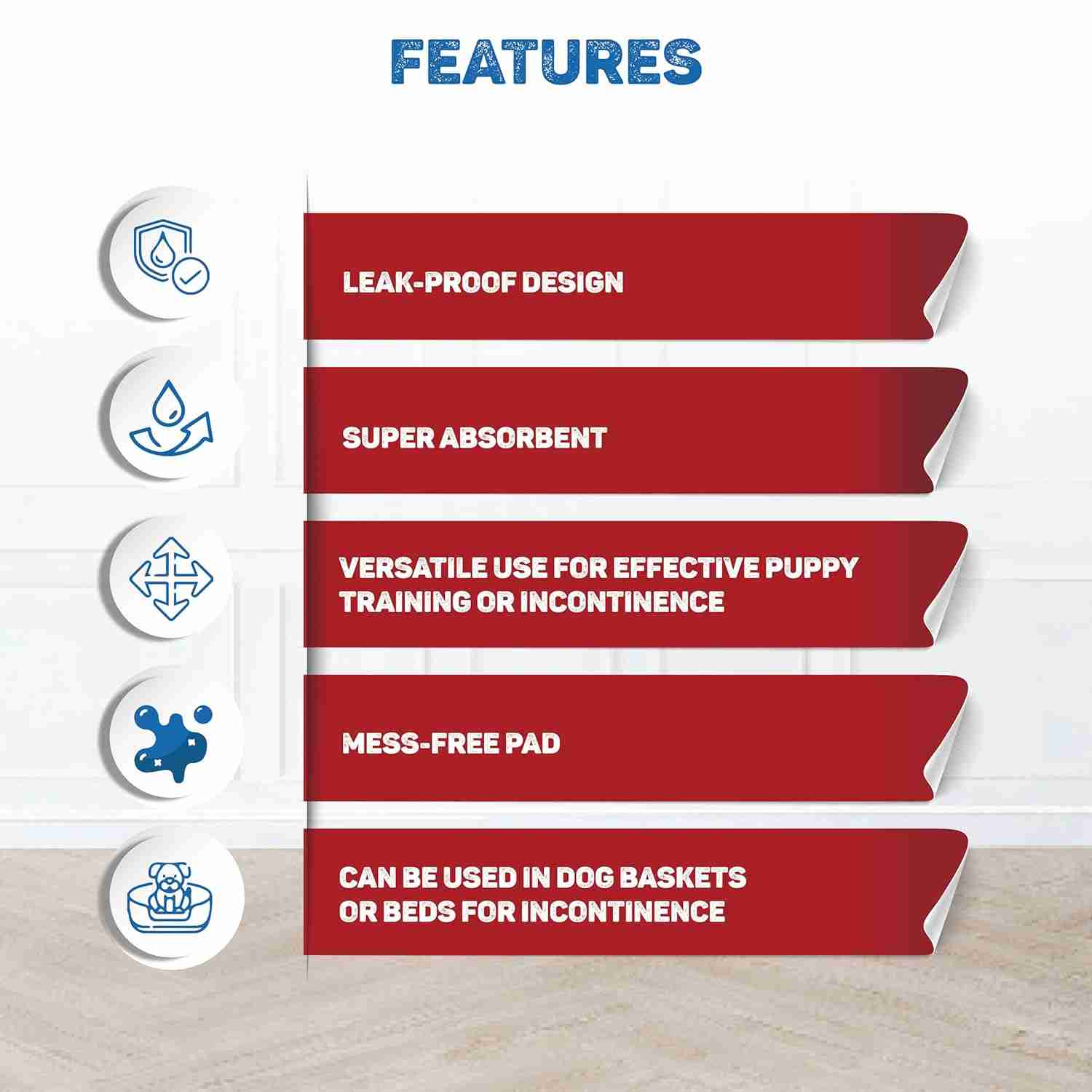 Trixie Hygiene Nappy Pads for Dogs 60X60 cm (50 Units)