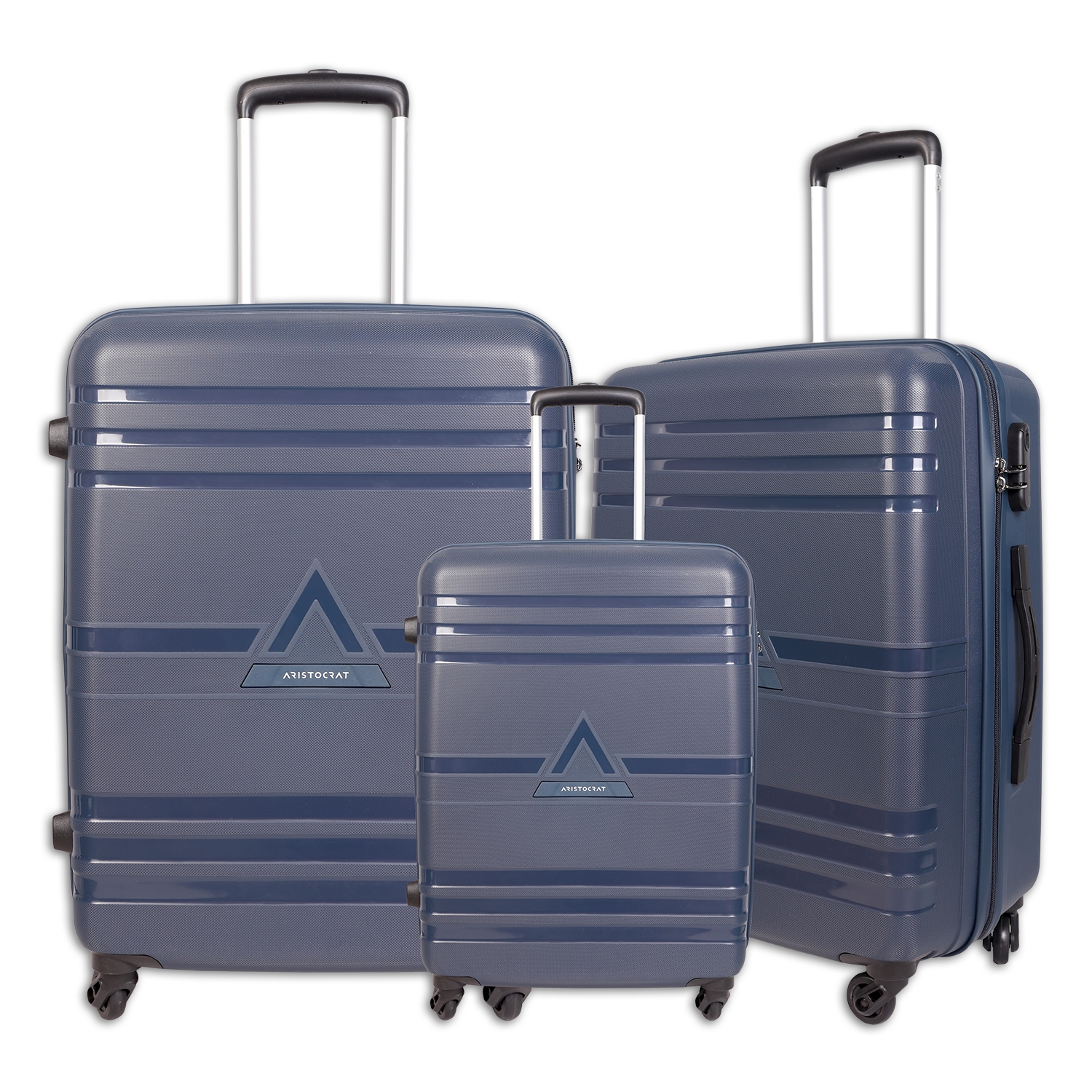 VIP Aristocrat Century Set of 3 Lugagge|Number Lock|4W  Trolley|Cabin+Medium+Large Expandable Cabin & Check-in Set - 31 inch Red -  Price in India | Flipkart.com