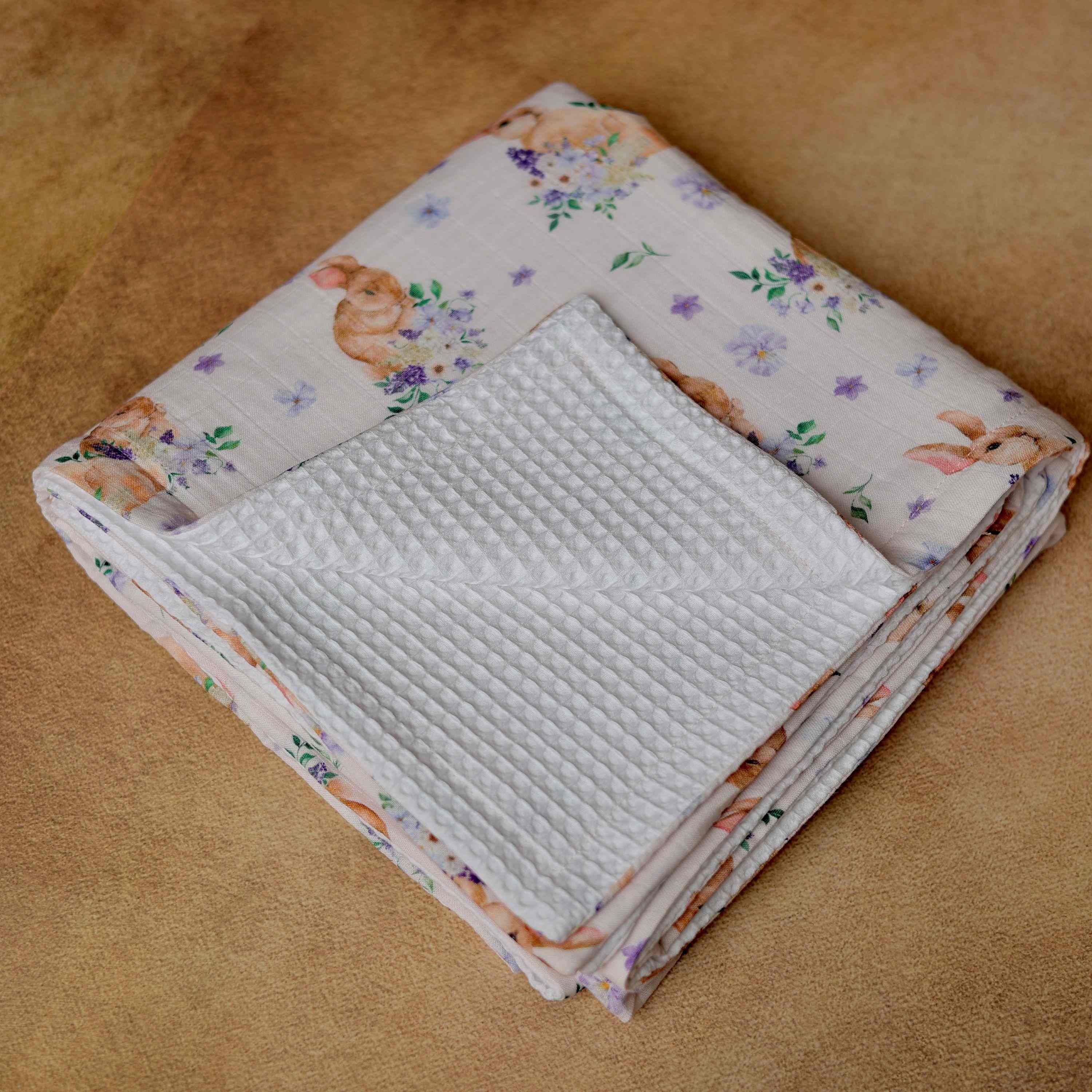 Squirrel Snuggles Muslin Blanket