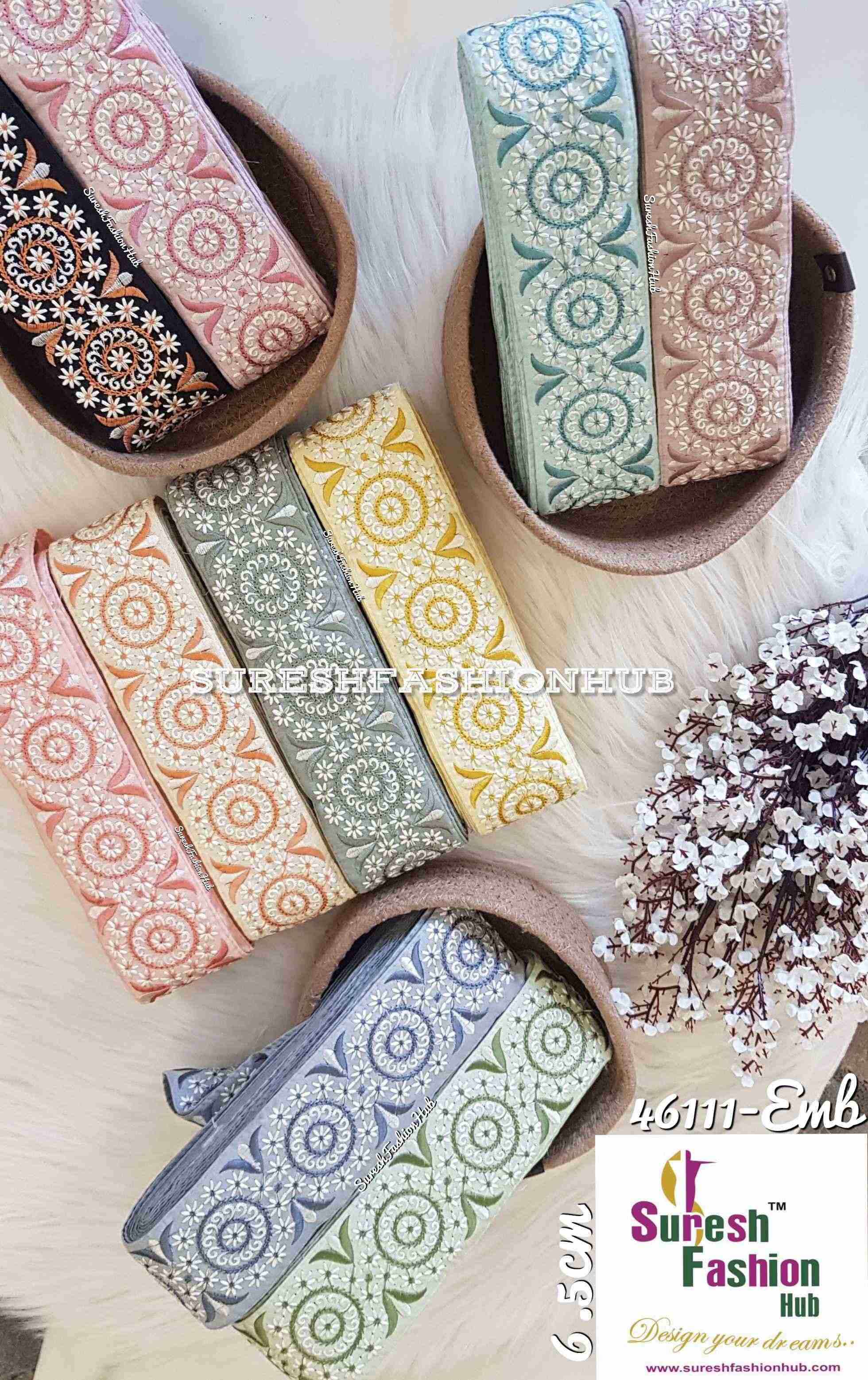 Creative Thread Works Phone Base Embroidered Trim