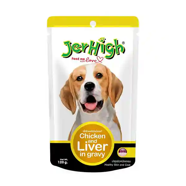 JerHigh Chicken and Liver in Gravy - 120g