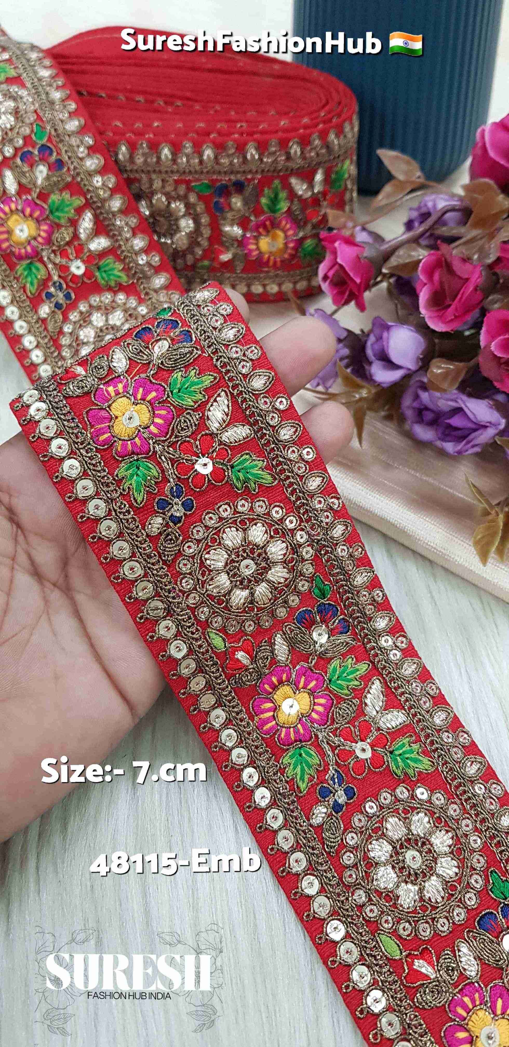 Sabyasachi-Inspired Designer Embroidery Lace