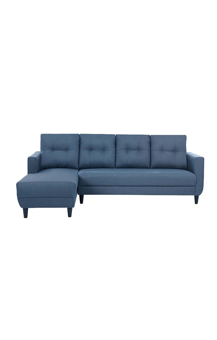 neudot Aria 6 Seater RHS Sectional Sofa in Earth Blue Colour