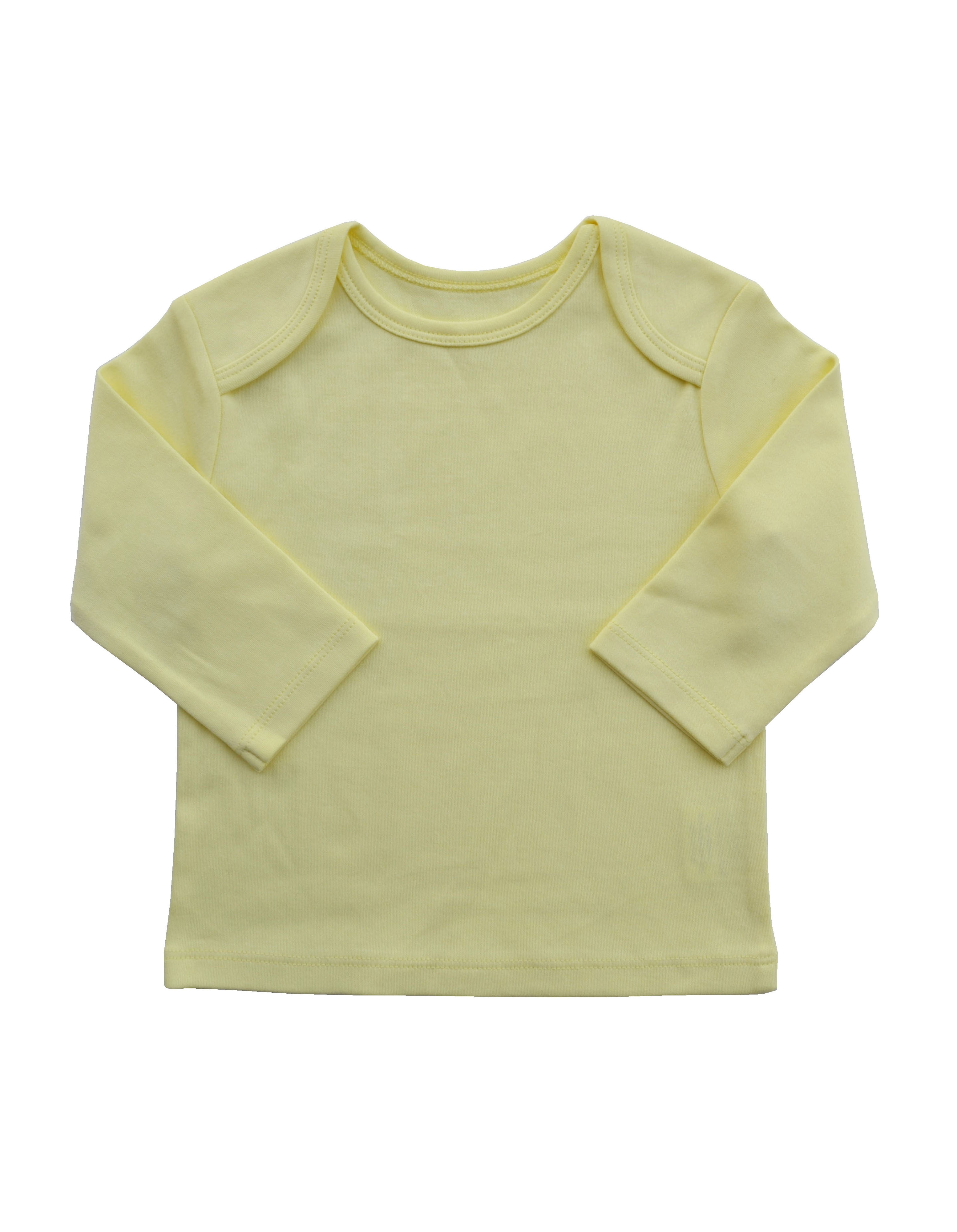 Yellow Long Sleeve Top (100% Cotton Interlock Biowash)