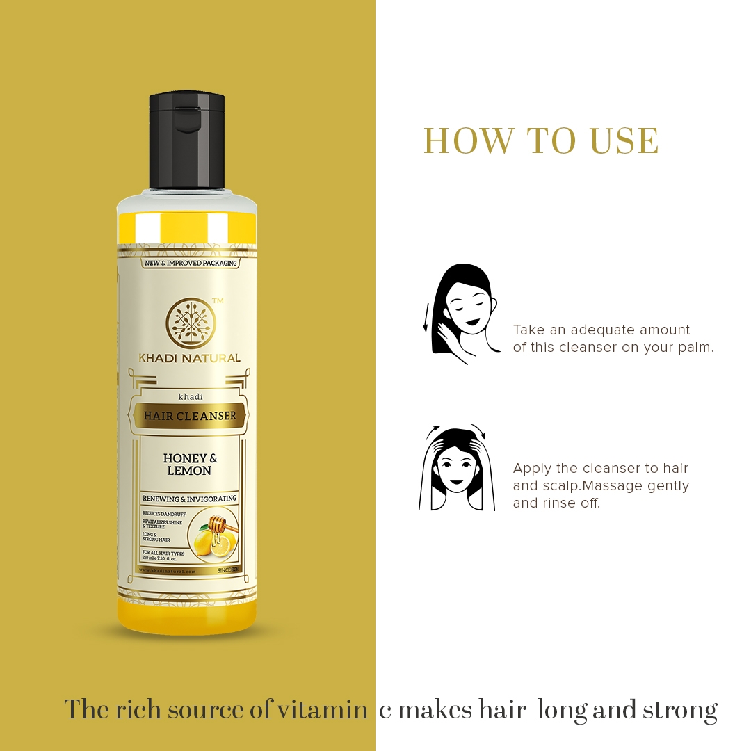 Khadi Natural | Honey and Lemon Juice Hair Cleanser 8