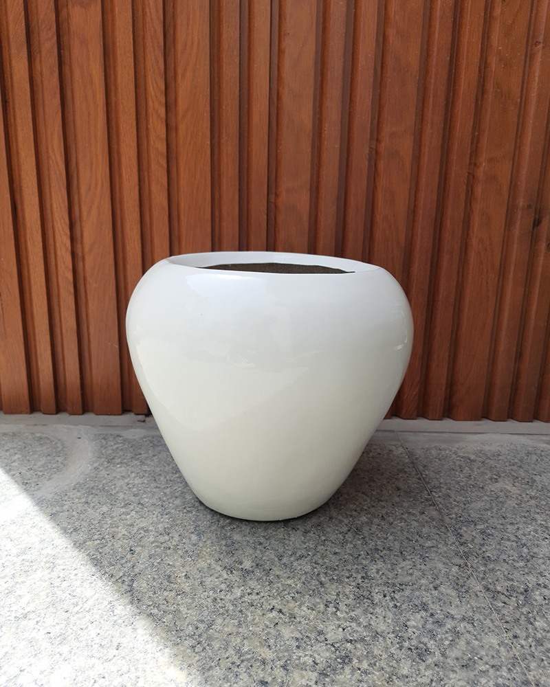 Order Happiness Big White Planter Pot