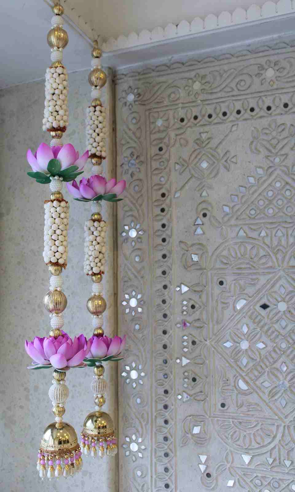 Handcrafted Gota Lace Torans with Crochet Beads