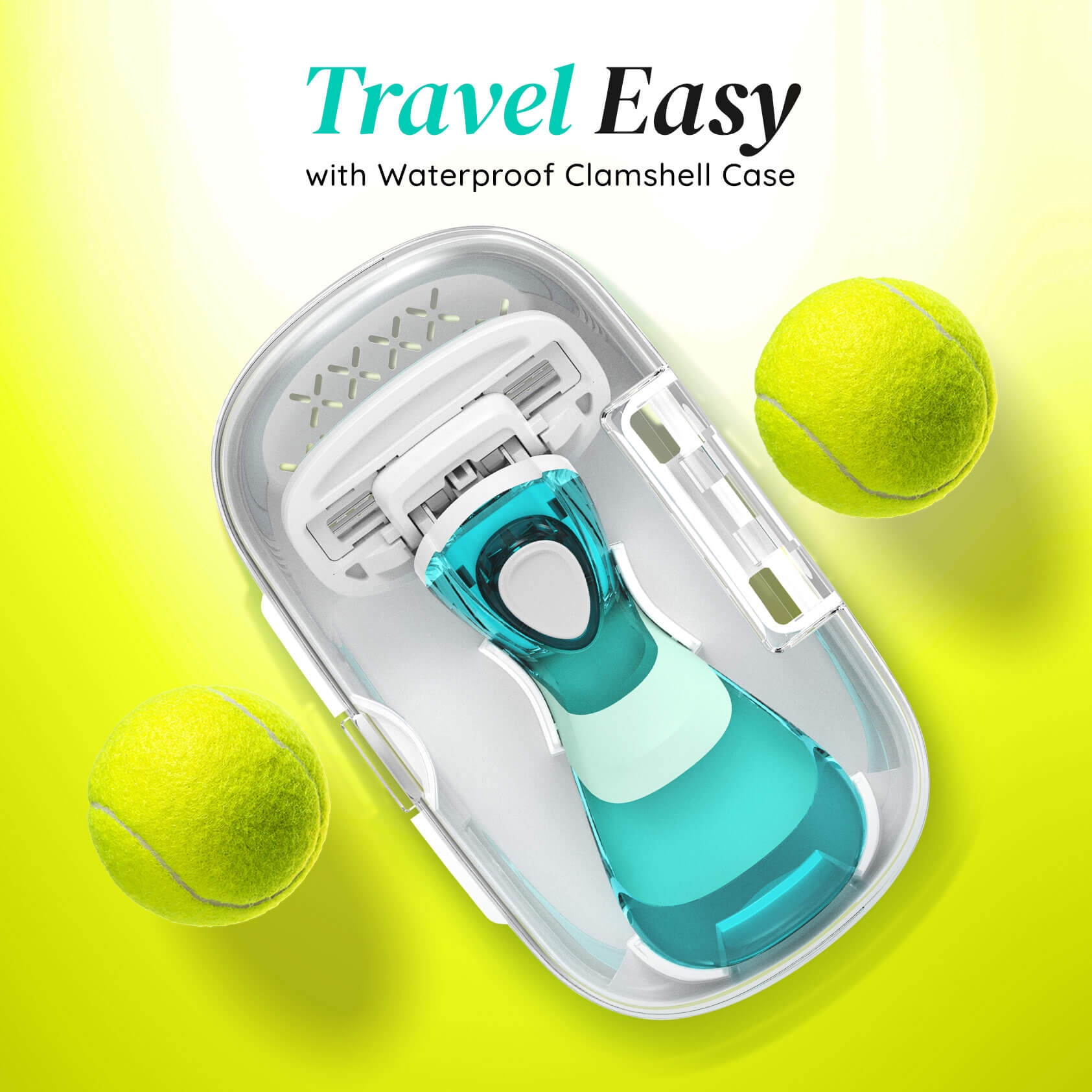 LetsShave | LetsShave Body and Groin Razor for Men with free Transparent Shave Gel | 3 Blade painless Groin and Body Hair Remover with Dual Moisture Bars | Compact Razor with Clamshell Travel Case 7