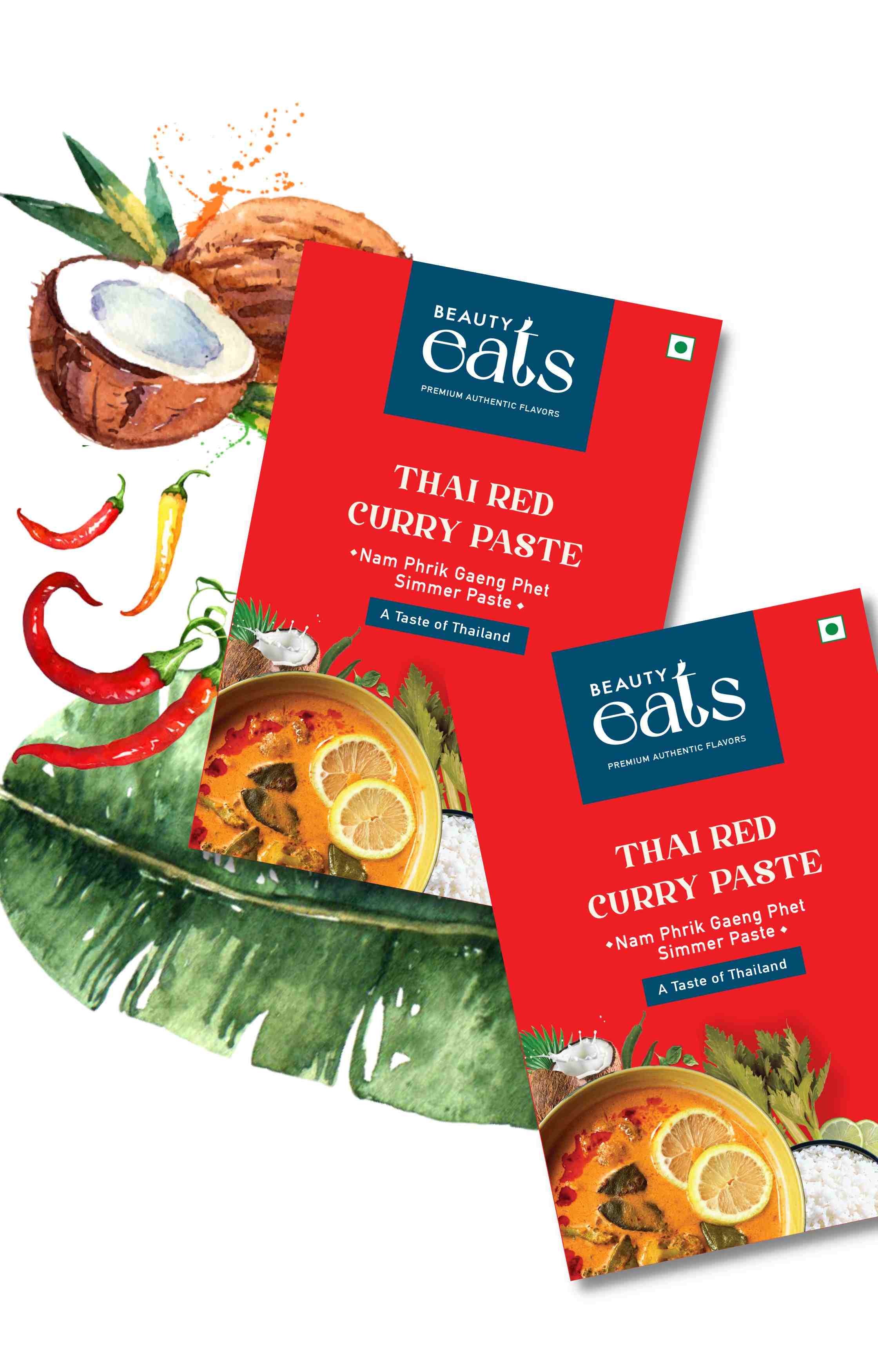 Thai Red Curry Paste Pack of 2 BeautyEats
